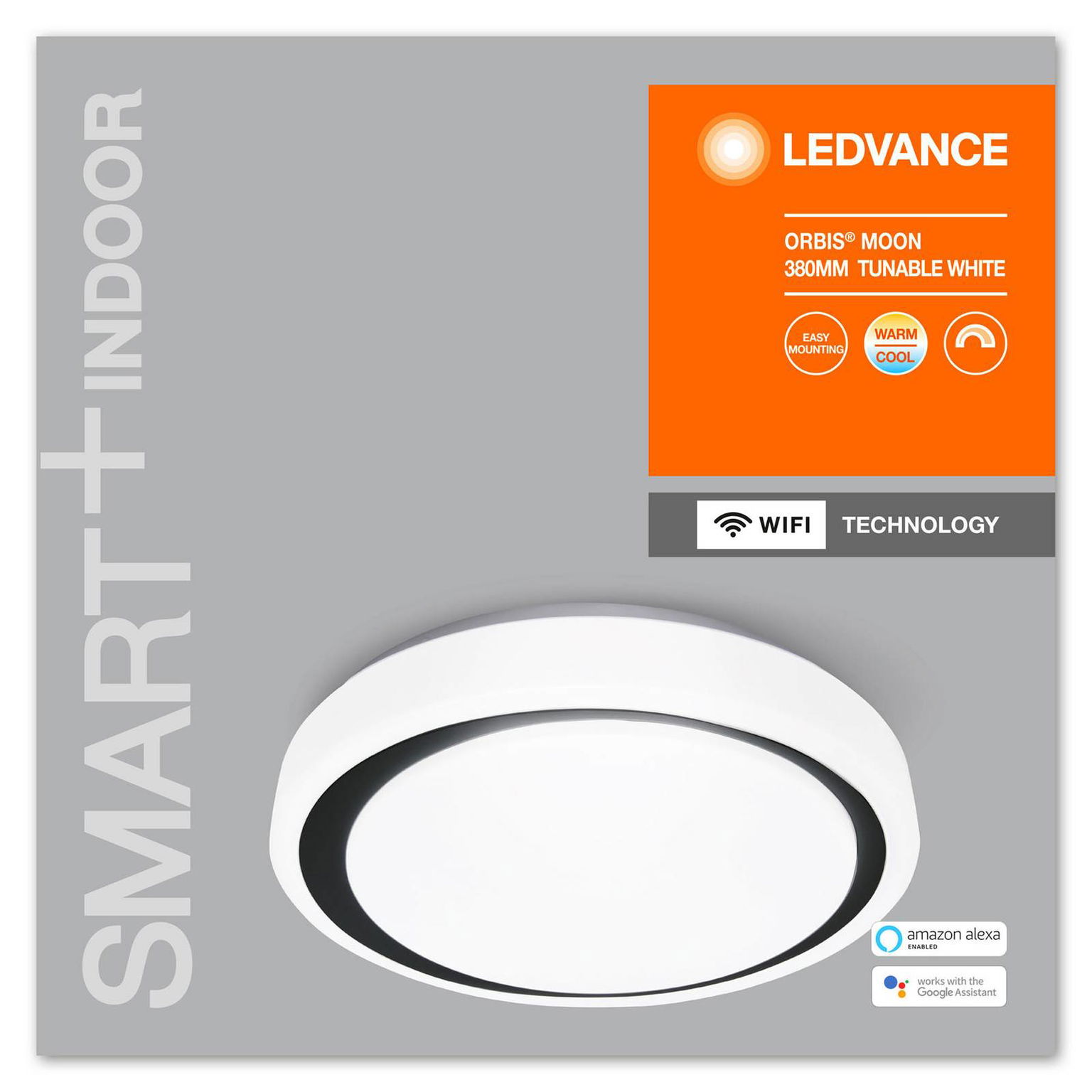 LEDVANCE SMART+ WiFi Orbis Moon CCT 38 cm čierna – obrázok 5