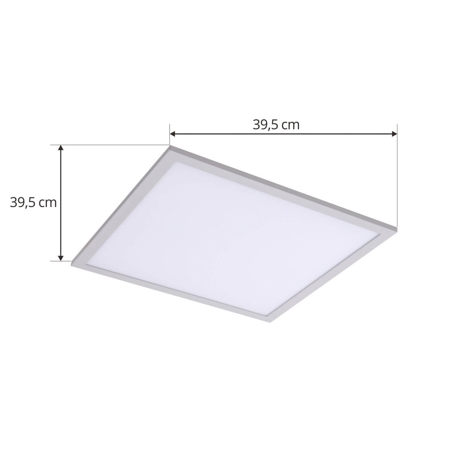 Lindby LED panel Enhife, biely, 40 x 40 cm, kov, 4 000 K – obrázok 3