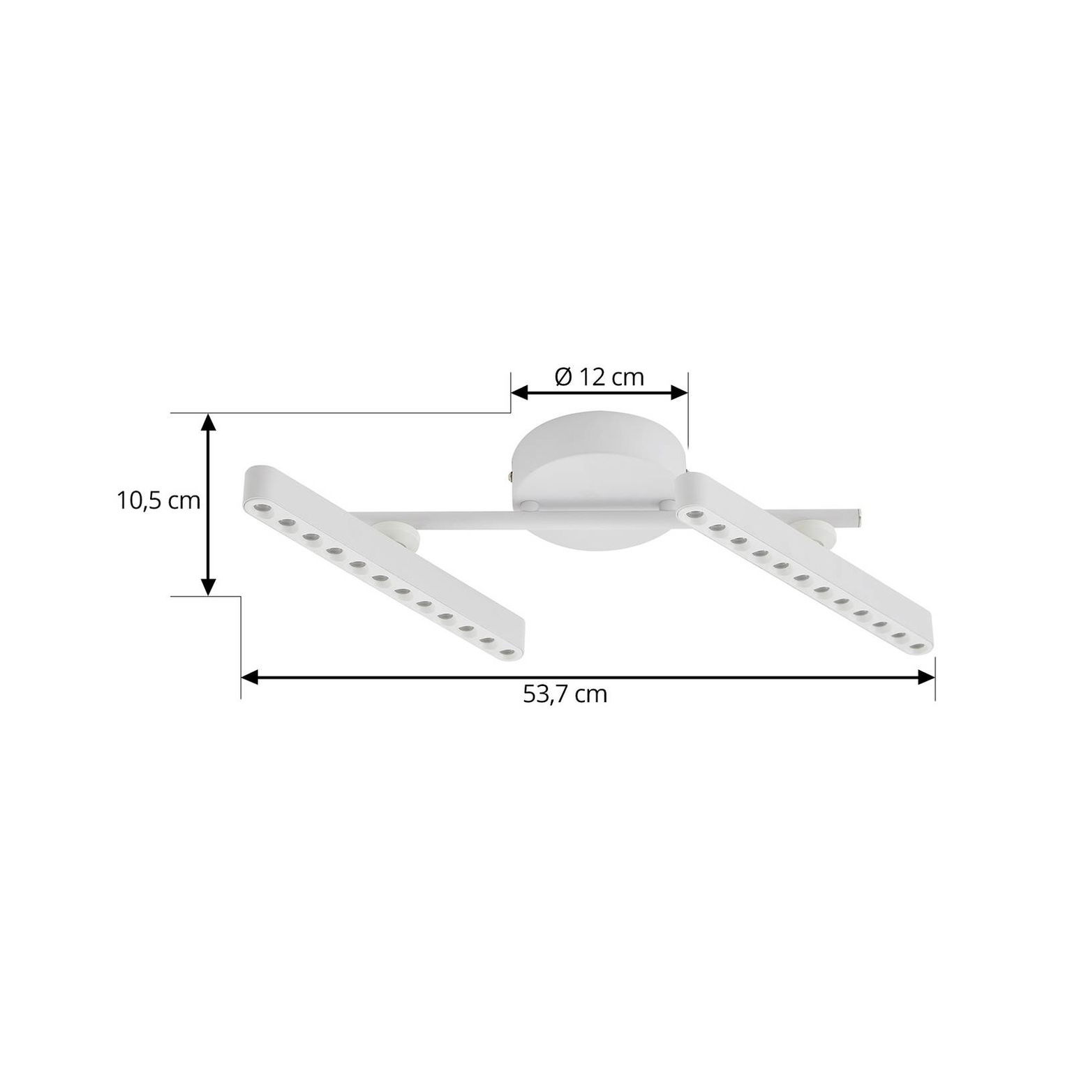 Lindby LED reflektor Eldrin, biely, 2 svetlá, svetelné body – obrázok 4