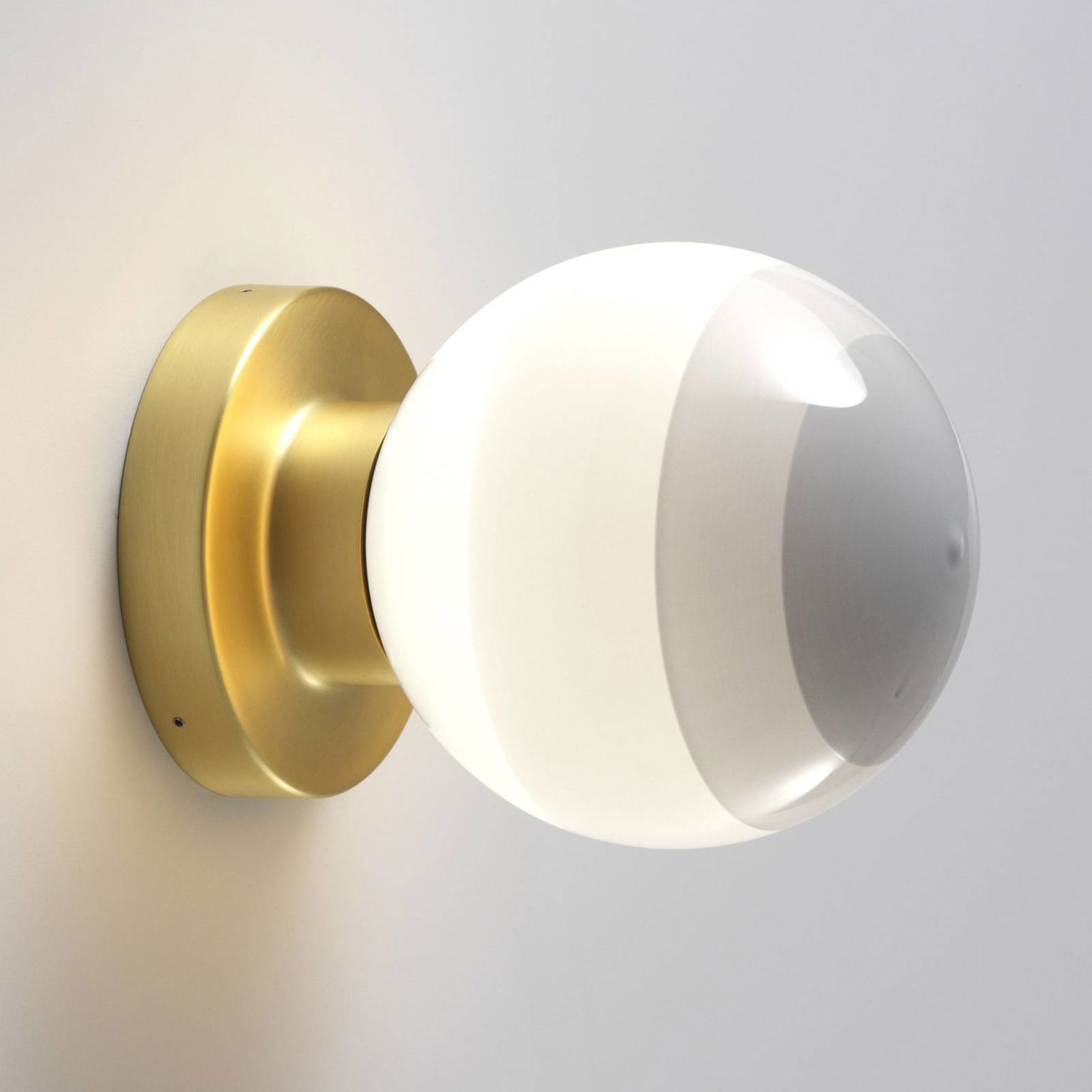 MARSET LED nástenné svetlo Dipping Light A2, biela/zlatá
