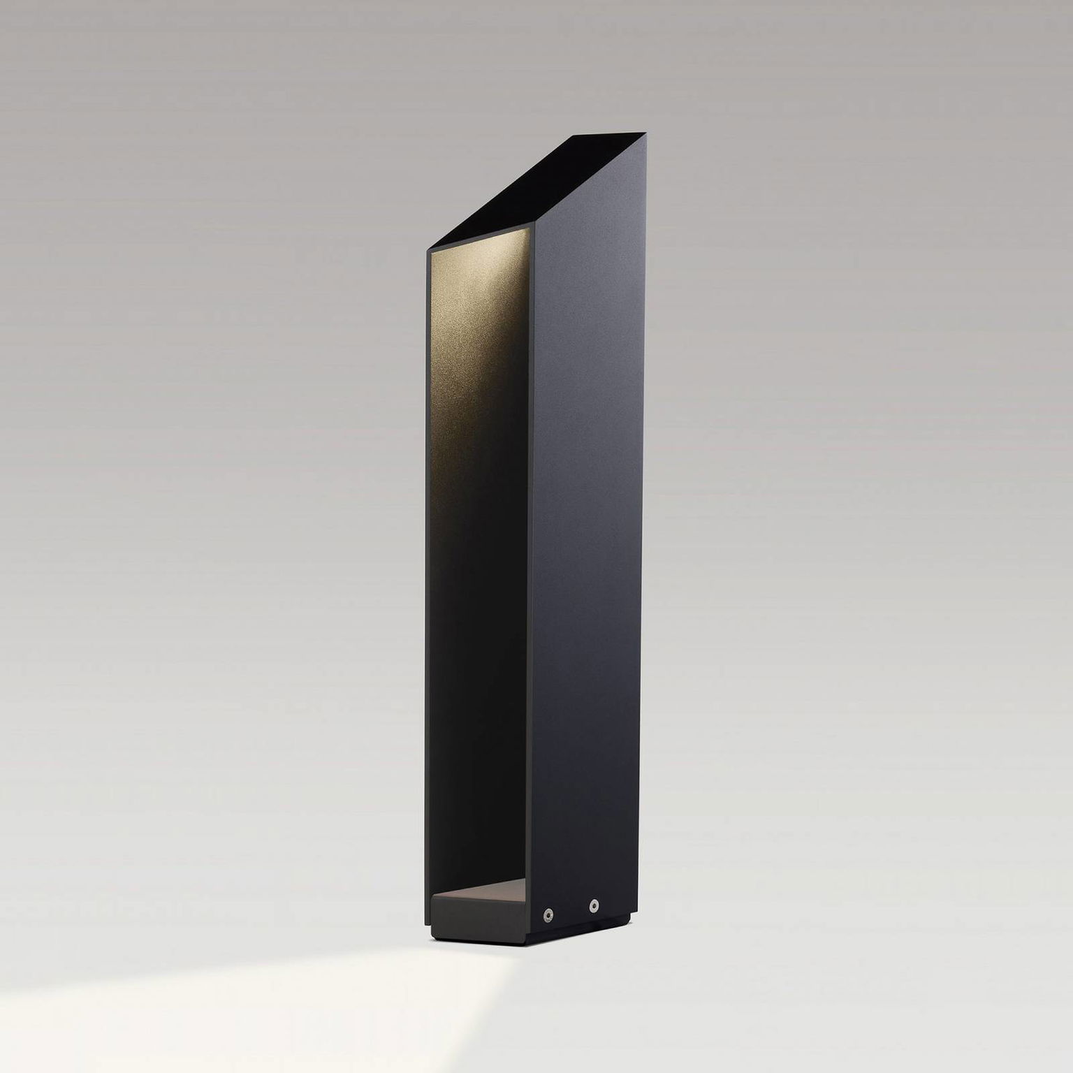 MARSET LED podstavec Domus, výška 55 cm, čierny, hliník – obrázok 2