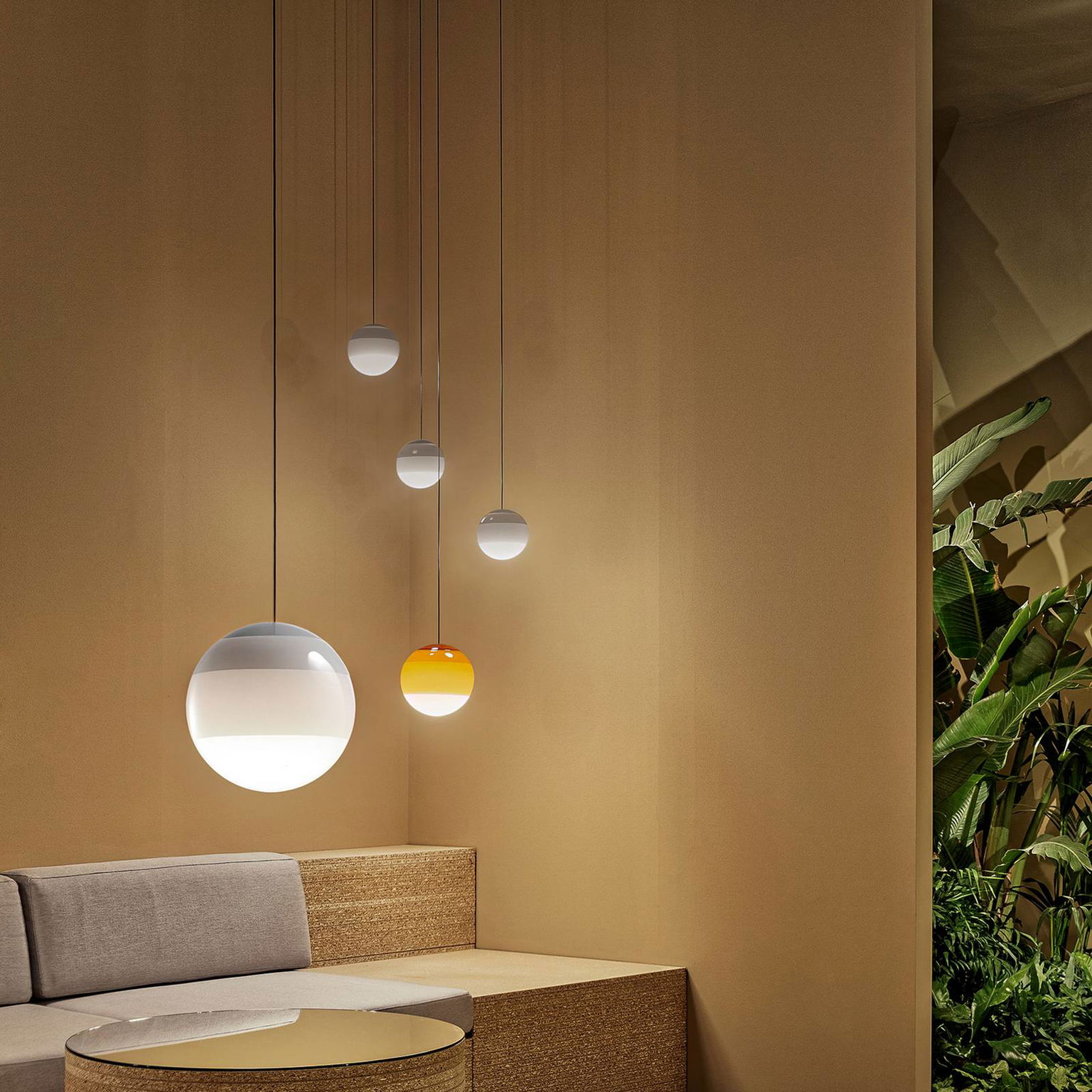 MARSET LED závesné svietidlo Dipping Light Ø 30 cm biela – obrázok 2