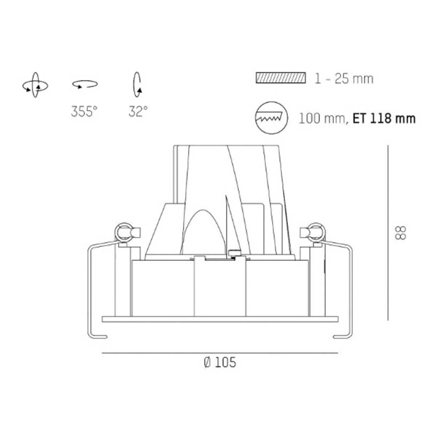 Molto Luce Dark Night R 2700K biela/strieborná – obrázok 2