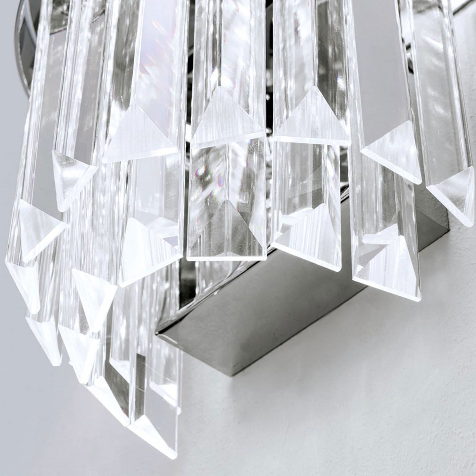 Nástenné LED Prism s up- and downlight, chróm – obrázok 5