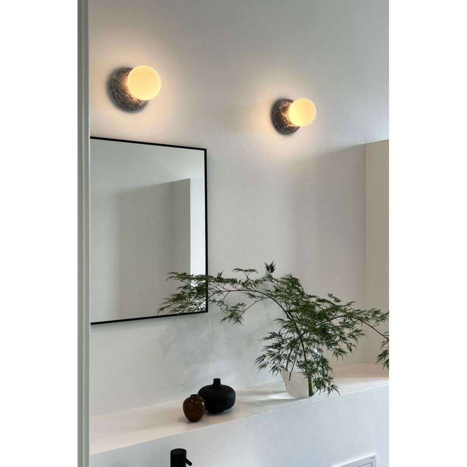 Nástenné svetlo Globen Lighting Torrano, sivá, Ø 13 cm, IP44 – obrázok 4