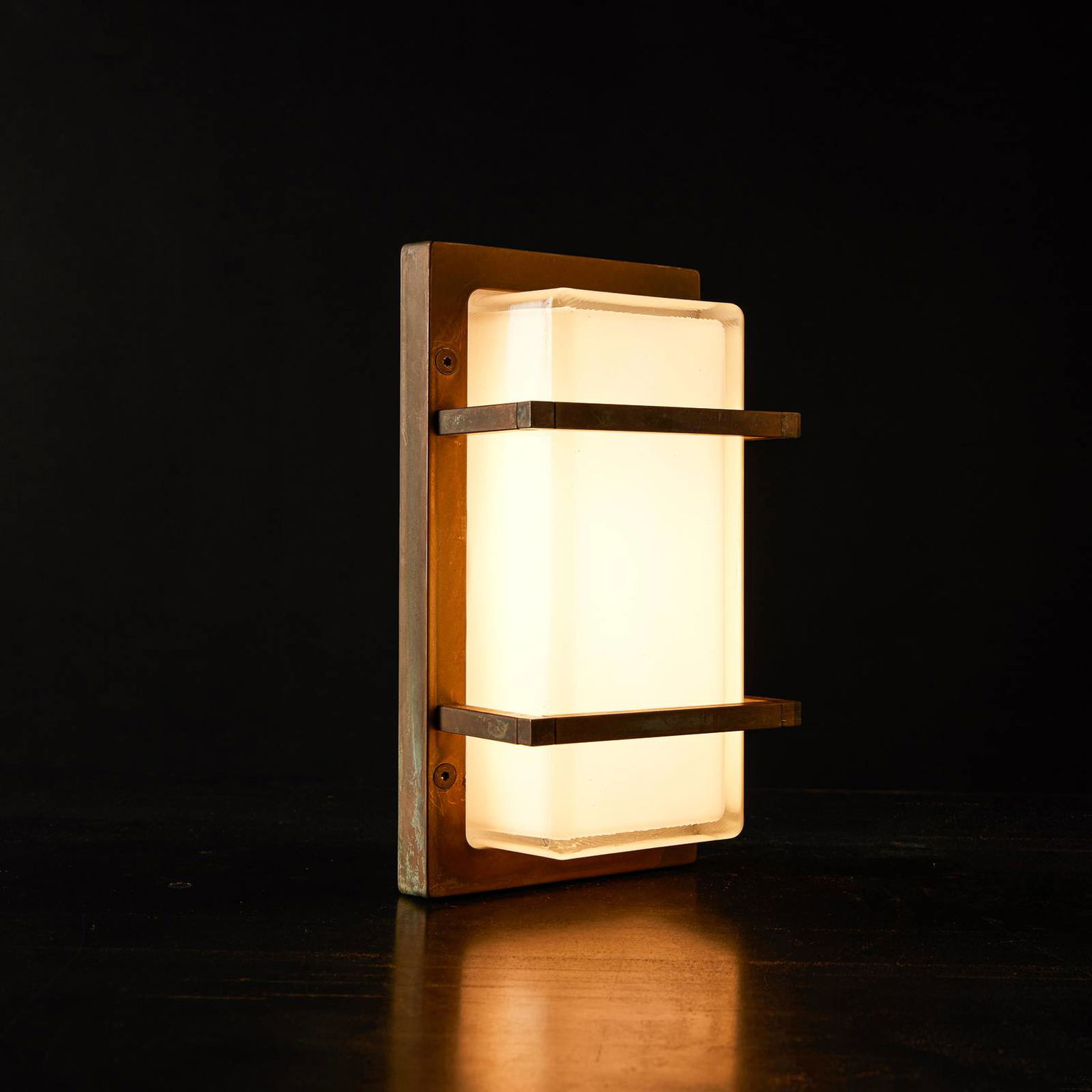 Nástenné svetlo Ice Cubic 3415 mosadz starožitná – obrázok 2