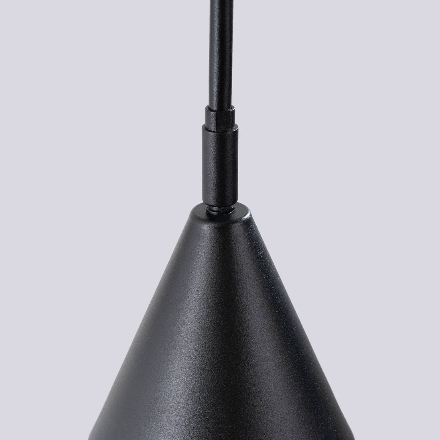 Nástenné svetlo LYS, čierne, Ø 14 cm, kov, zástrčka, E14 – obrázok 5