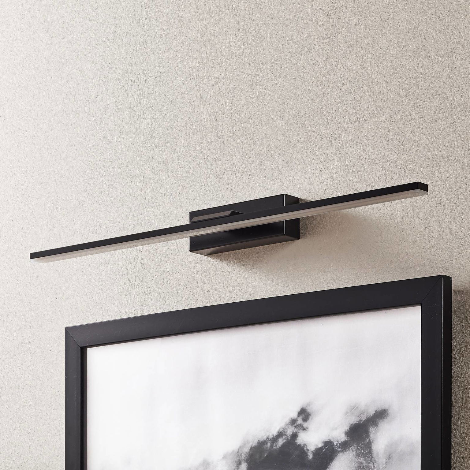 Nástenné svietidlo LED Miroir 60 cm čierne 3000K – obrázok 2
