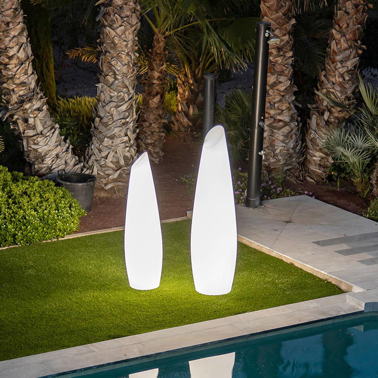 Newgarden Fredo stojaca LED lampa, kábel, 170 cm – obrázok 2
