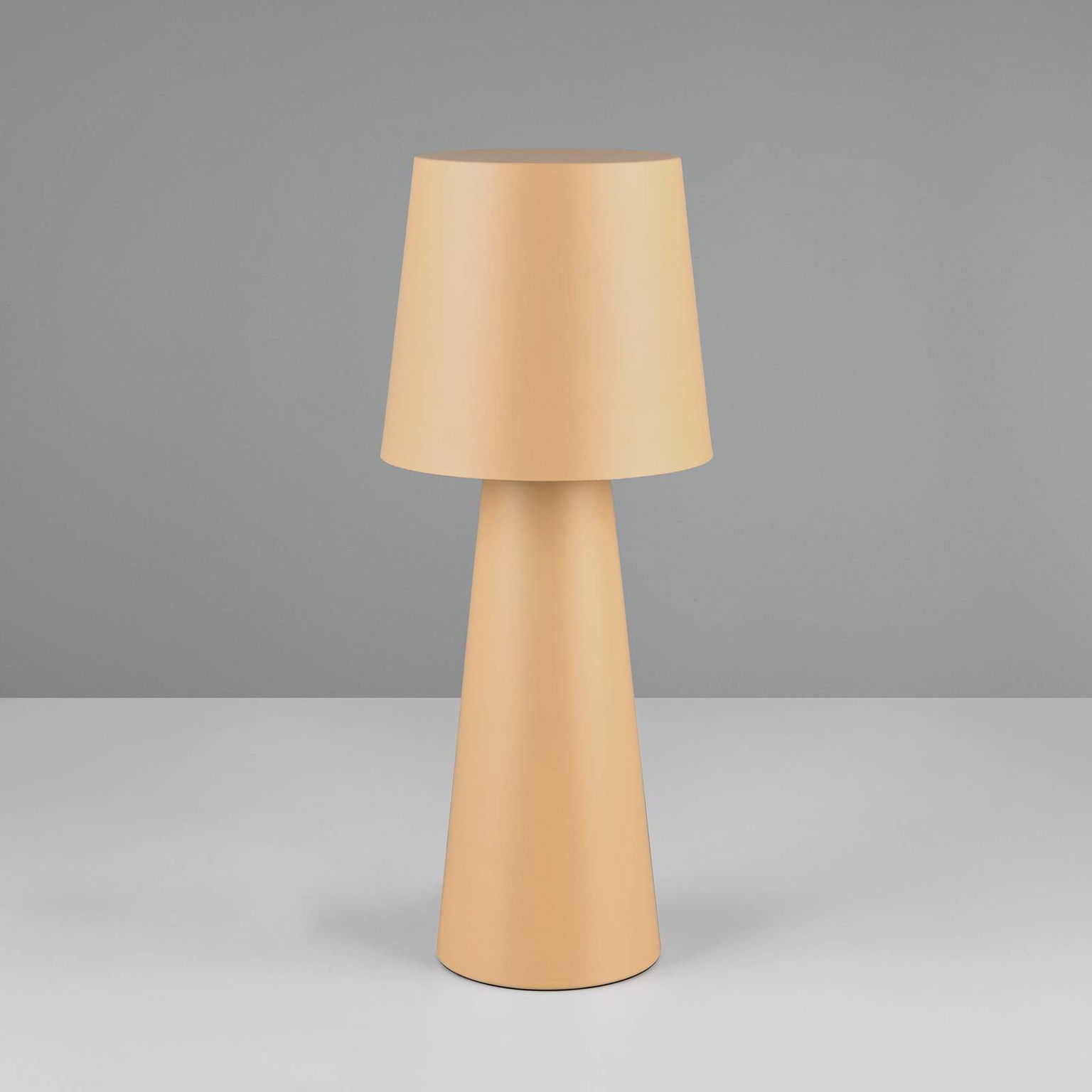 Núbijská stolová lampa, béžová, výška 40 cm, kov, E27 – obrázok 3