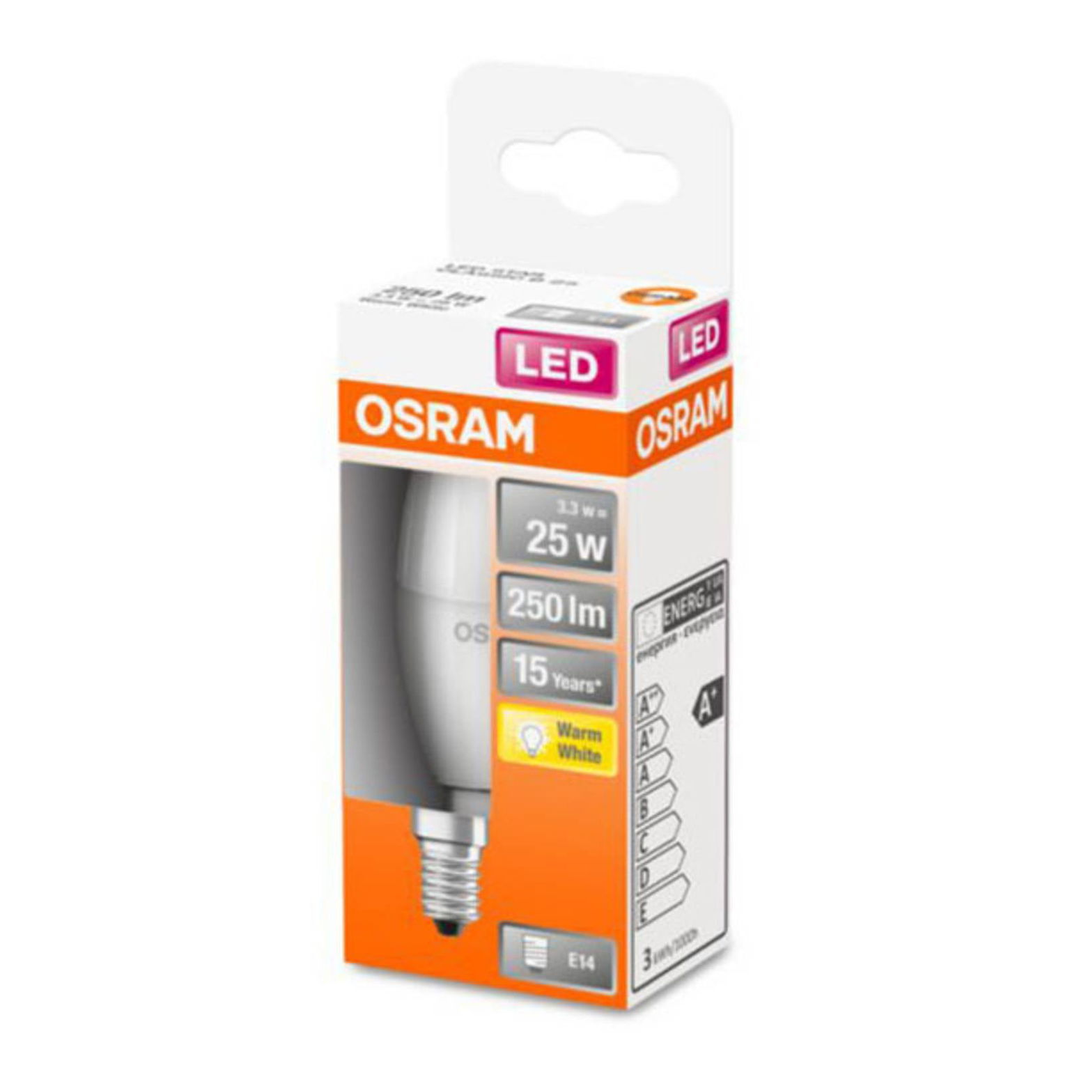 LED žiarovka OSRAM Classic B E14 2,5 W 2 700 K matná
