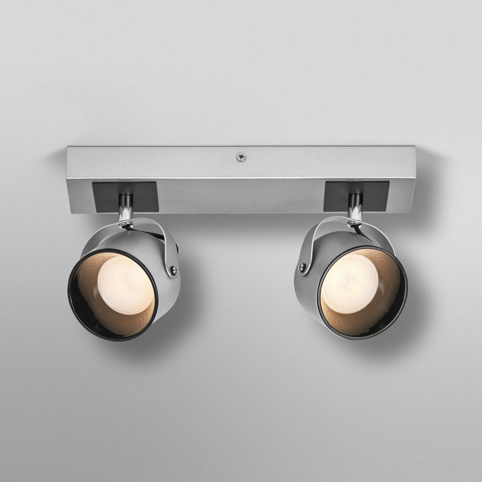 OSRAM stropné LED svetlo Jupiter, 2-pl. strieborné, kovové – obrázok 3