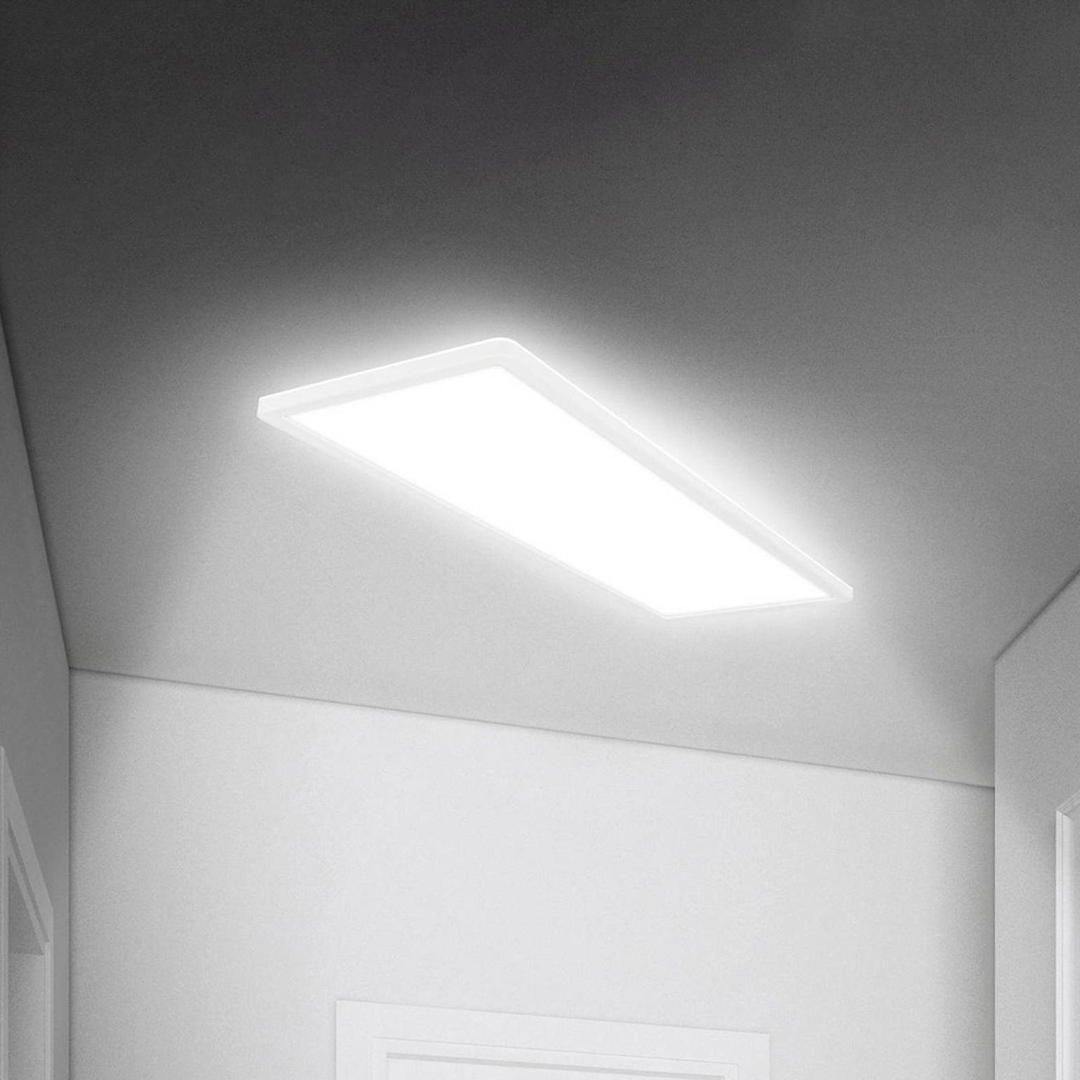 Panel Move LED, senzor, 58 x 20 cm, IP44, plast, biely