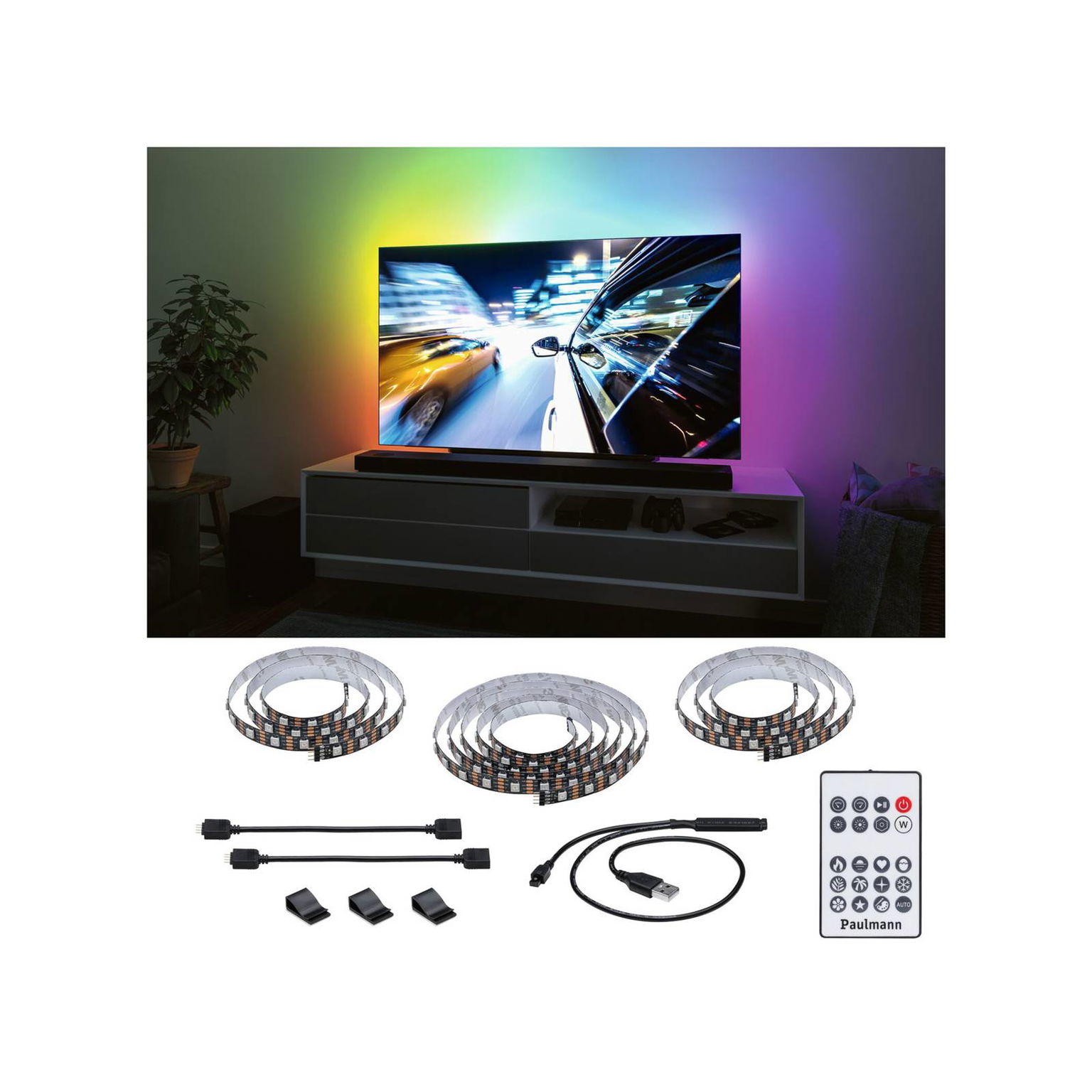 Paulmann EntertainLED LED-Strip RGB TV set 75 palcov