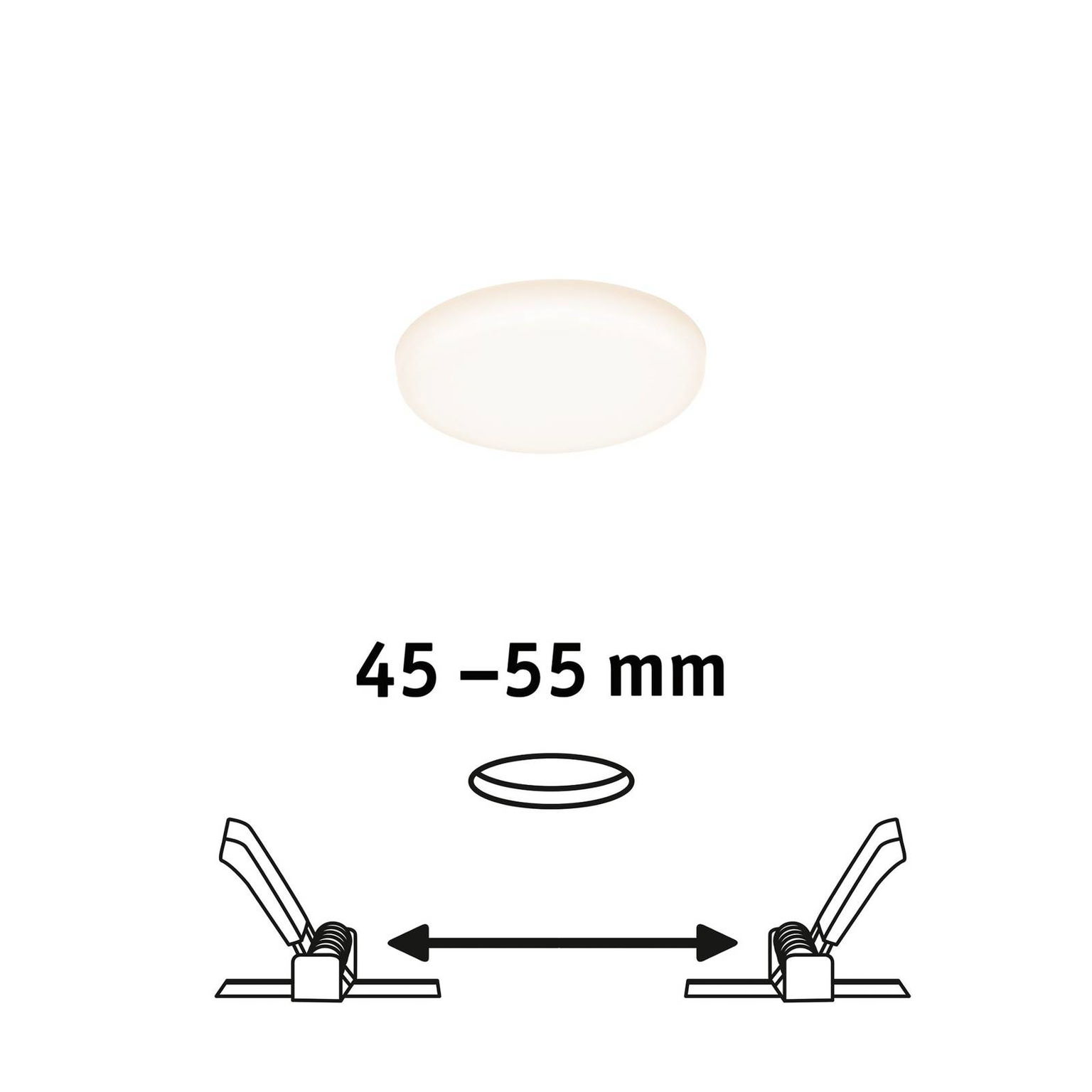 Paulmann LED panel Veluna 3 000 K okrúhly 7,5 cm – obrázok 6