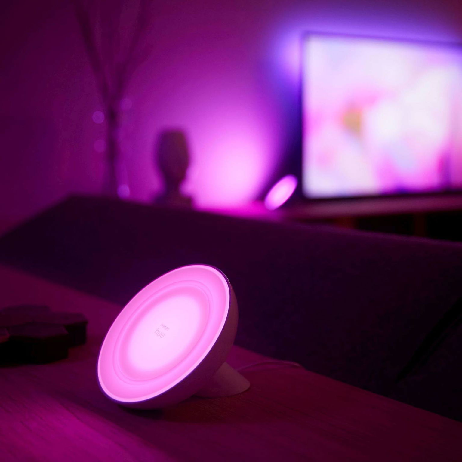 Philips Hue Bloom stolná lampa biela, White&Color – obrázok 2