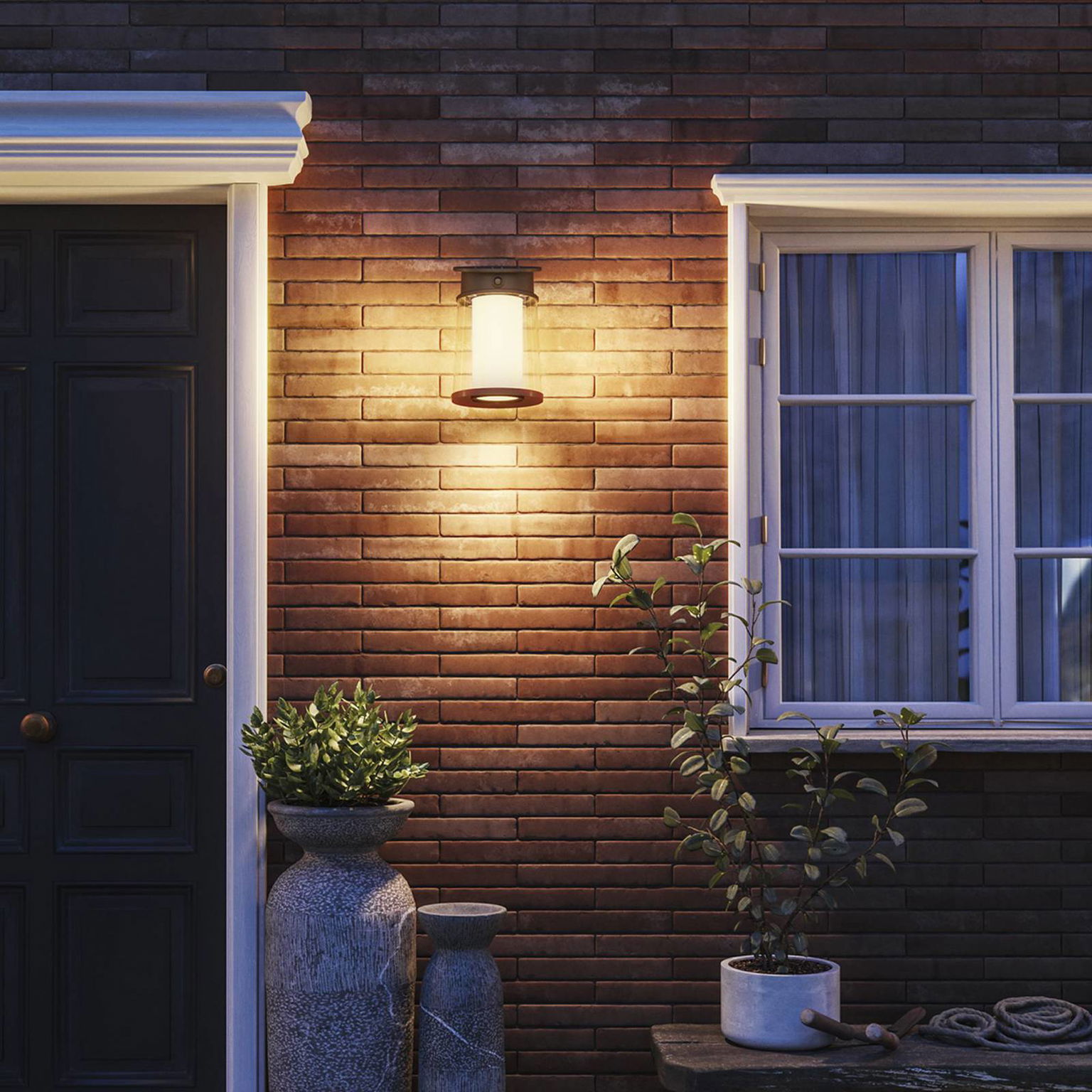 Philips LED solárne vonkajšie nástenné svietidlo Juda UE, senzor, IP44 – obrázok 3