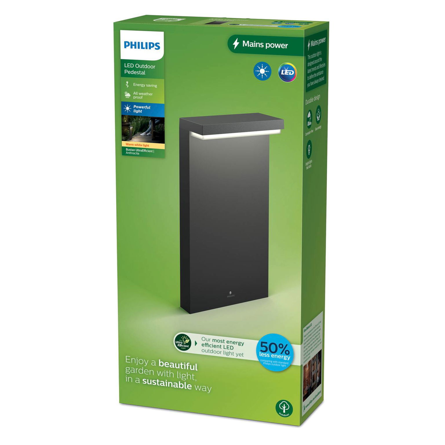 Podstavné svetlo Philips LED Bustan UE, 2 700 K – obrázok 3