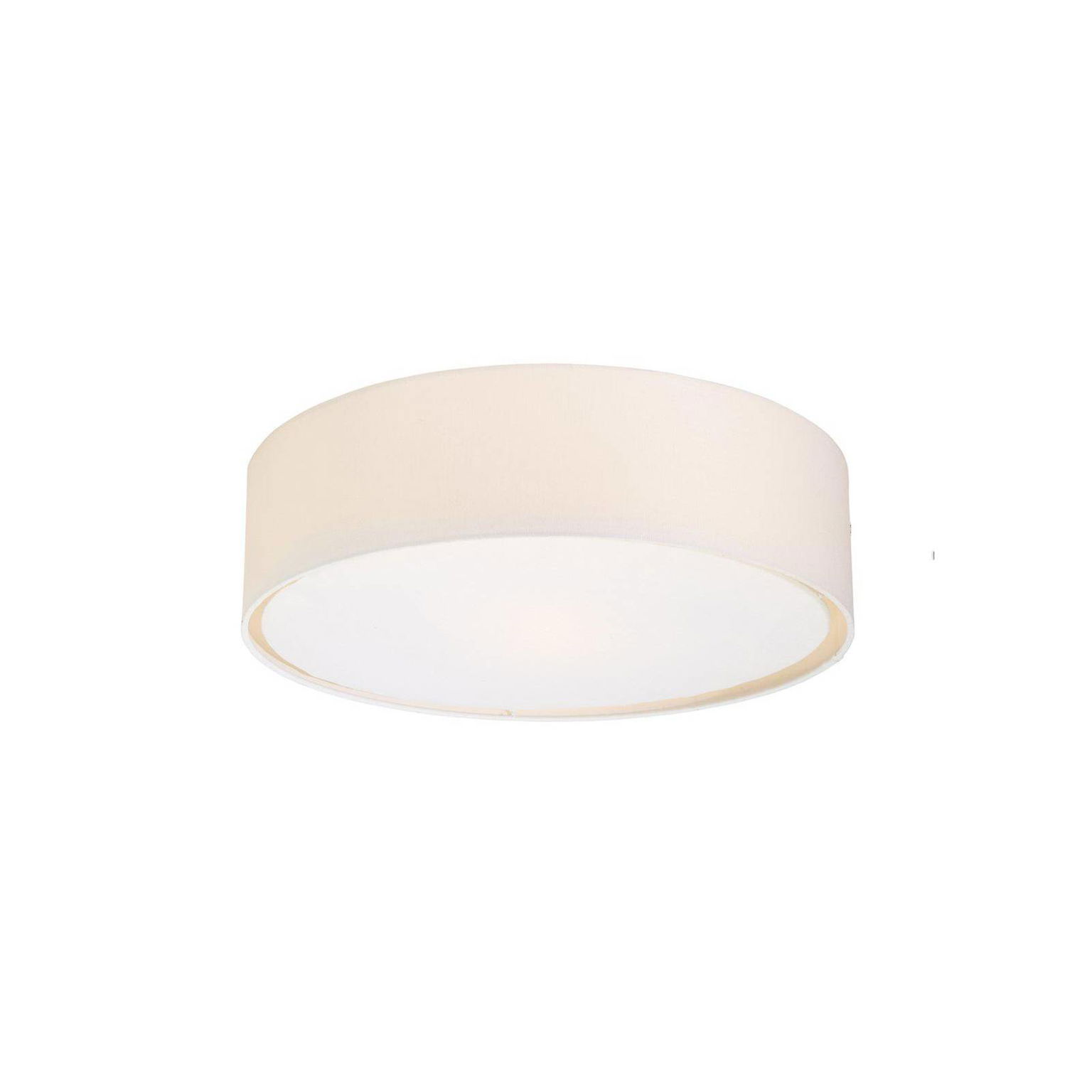 PR Home Stropné svietidlo Sam, biele, Ø 45 cm, ľanový textil – obrázok 2
