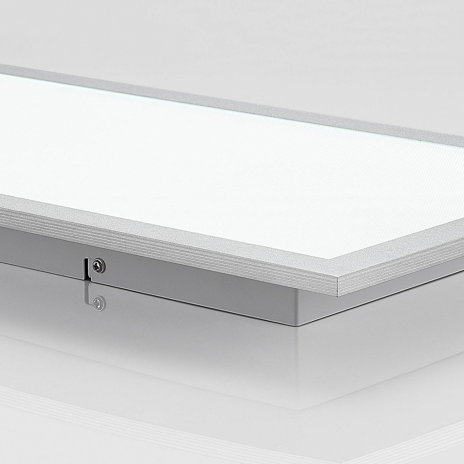 Prios LED panel Gelora, 80 cm, 4 000 K, strieborná farba, hliník – obrázok 2