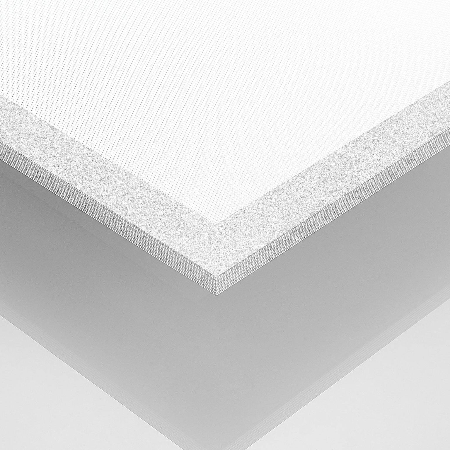 Prios LED panel Gelora, 80 cm, 4 000 K, strieborná farba, hliník