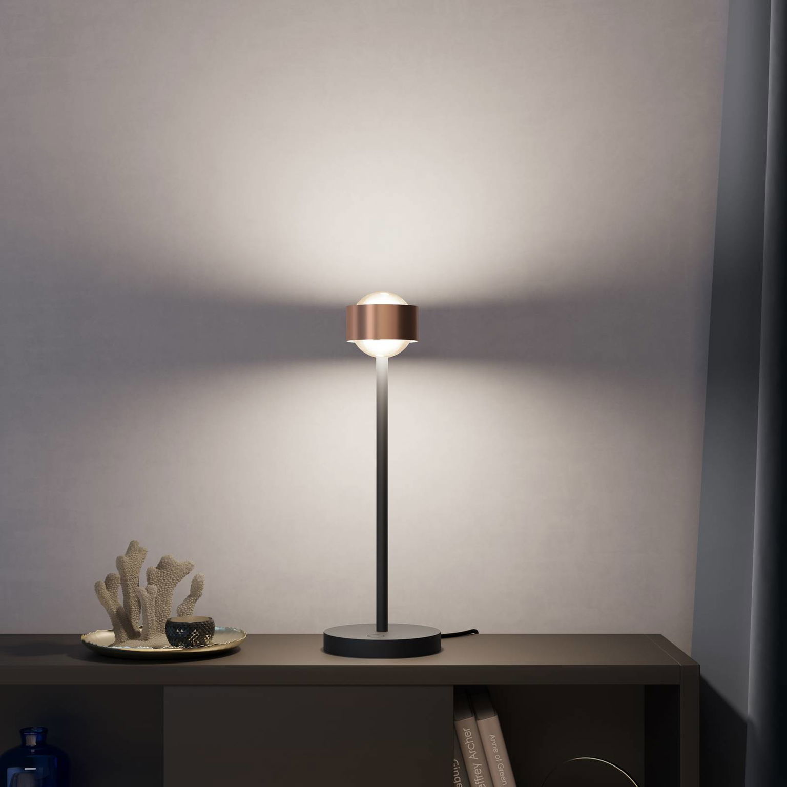 Puk! 80 Eye Table LED šošovky matné medená/čierna – obrázok 3