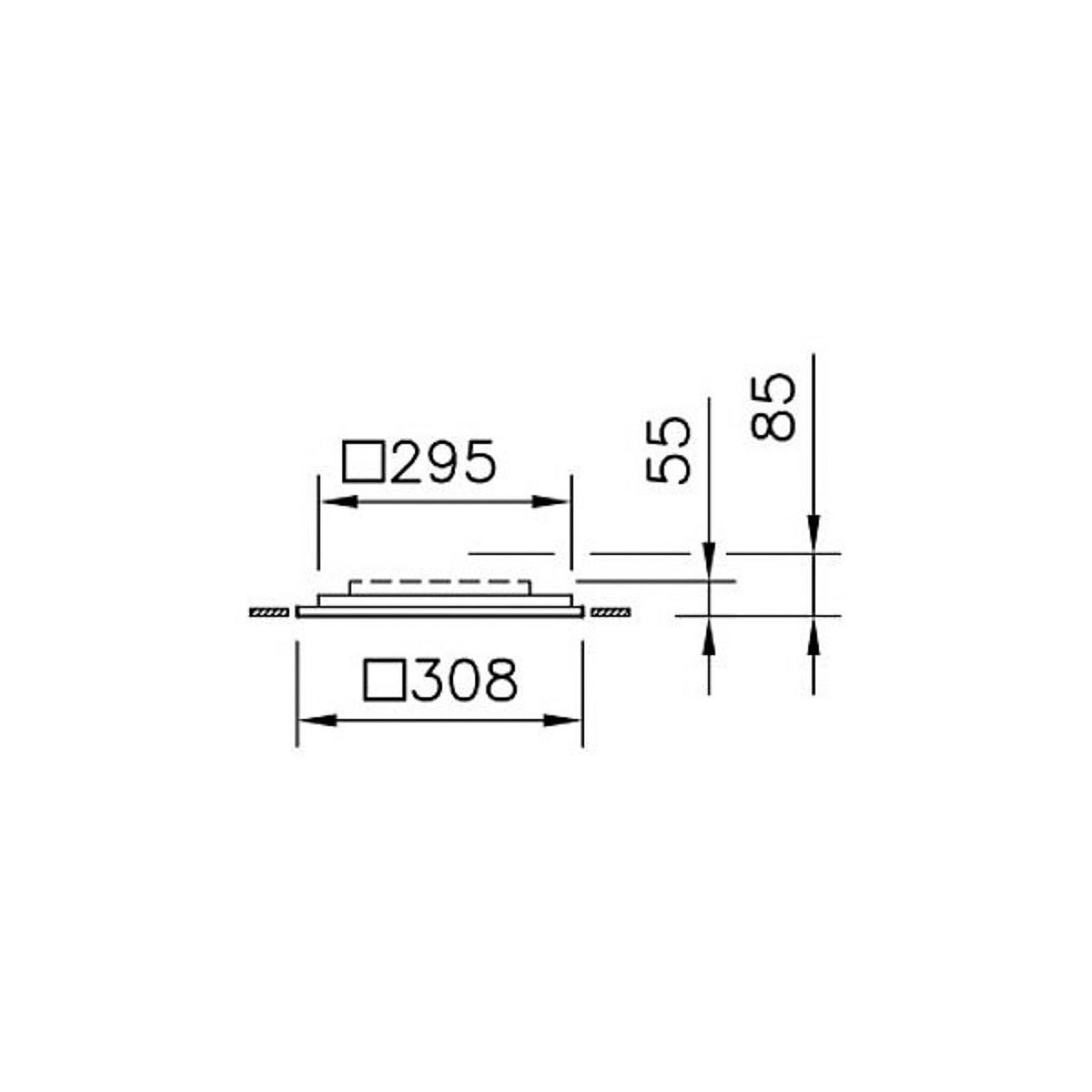 Regent Dime Office stropné svetlo 36,6cm 12W 3000K – obrázok 5