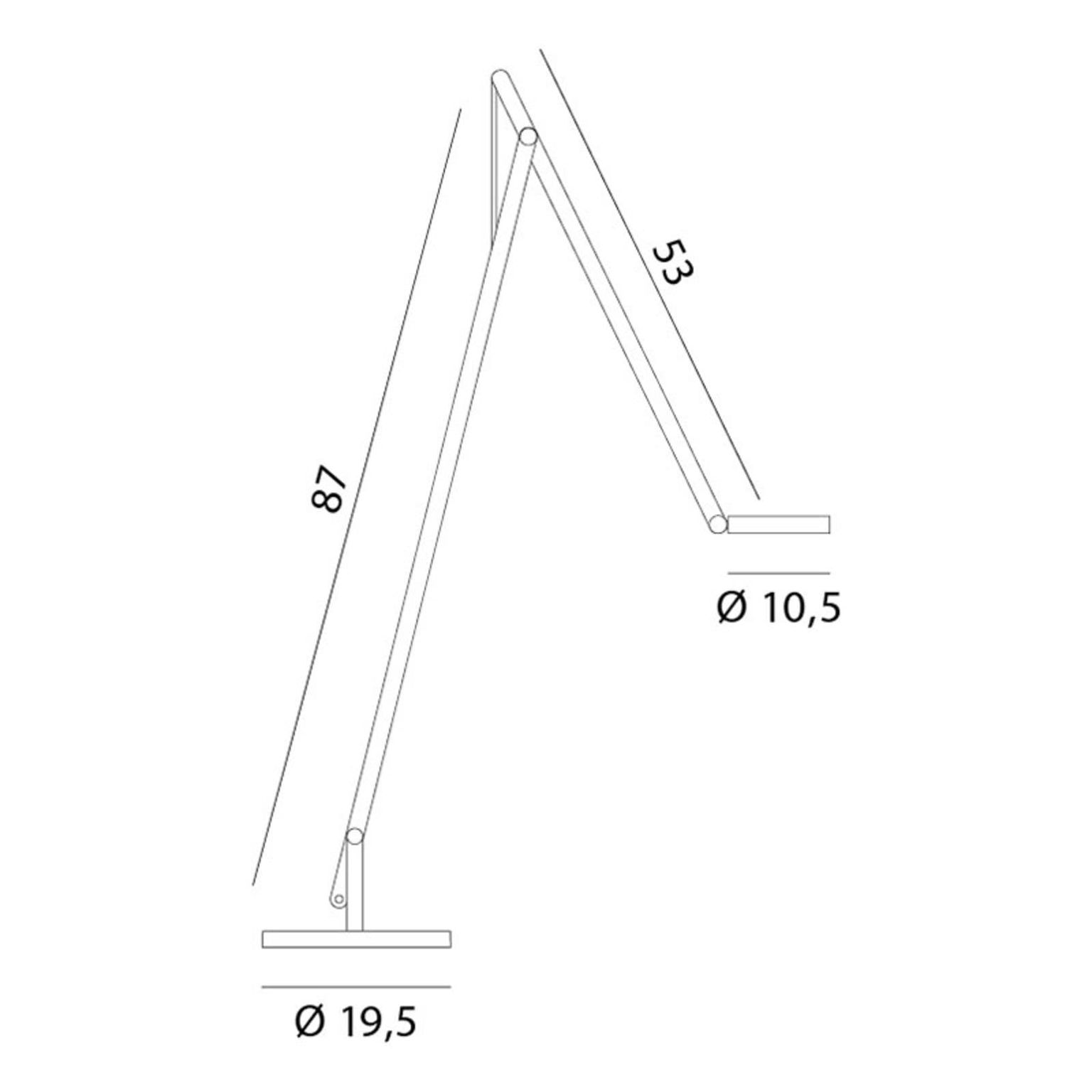 Rotaliana String F1 DTW stojaca lampa biela, Ag