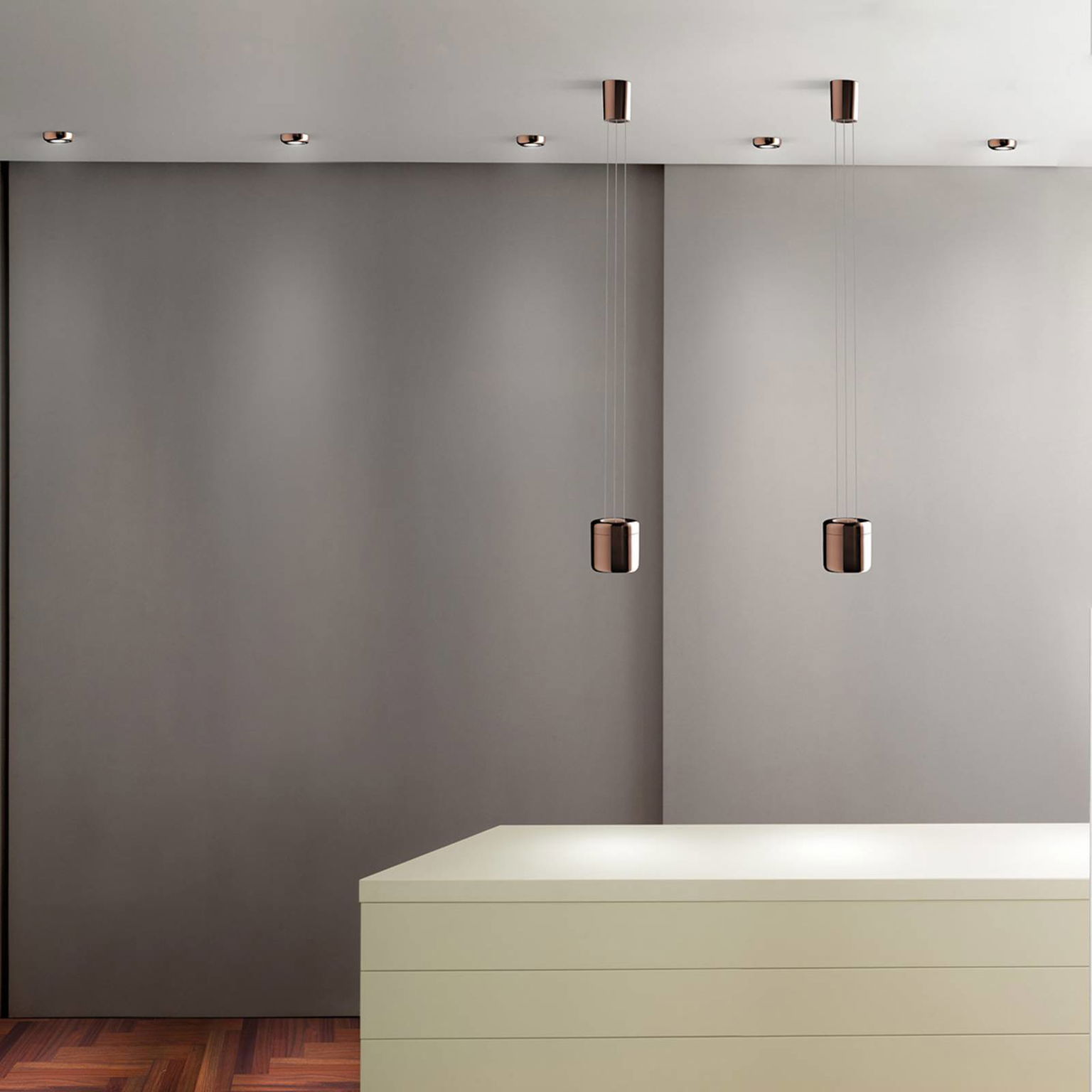 serien.lighting Cavity Suspension S, bronz – obrázok 5