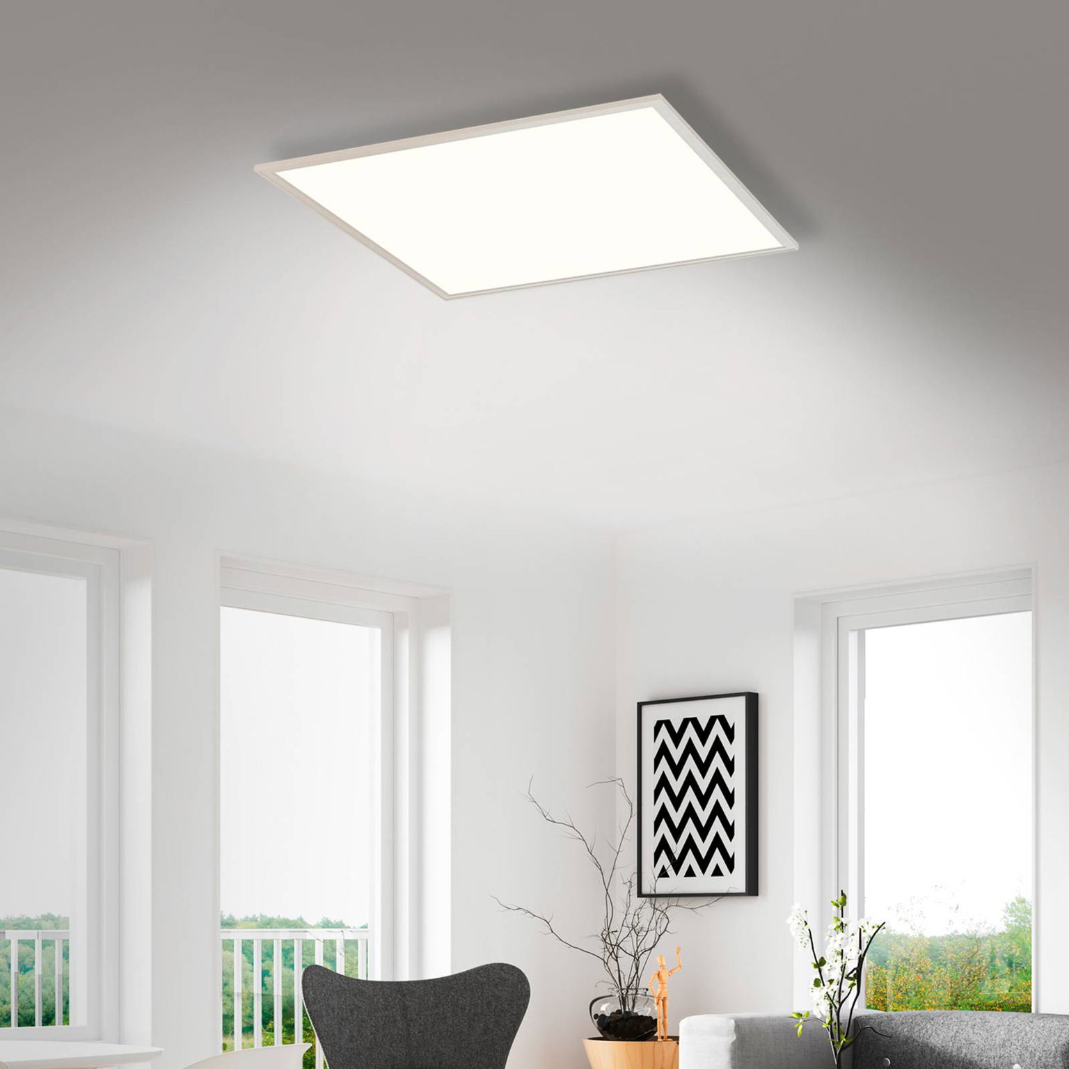 Simple LED panel biela, ultratenká, 59,5x59,5 cm – obrázok 2
