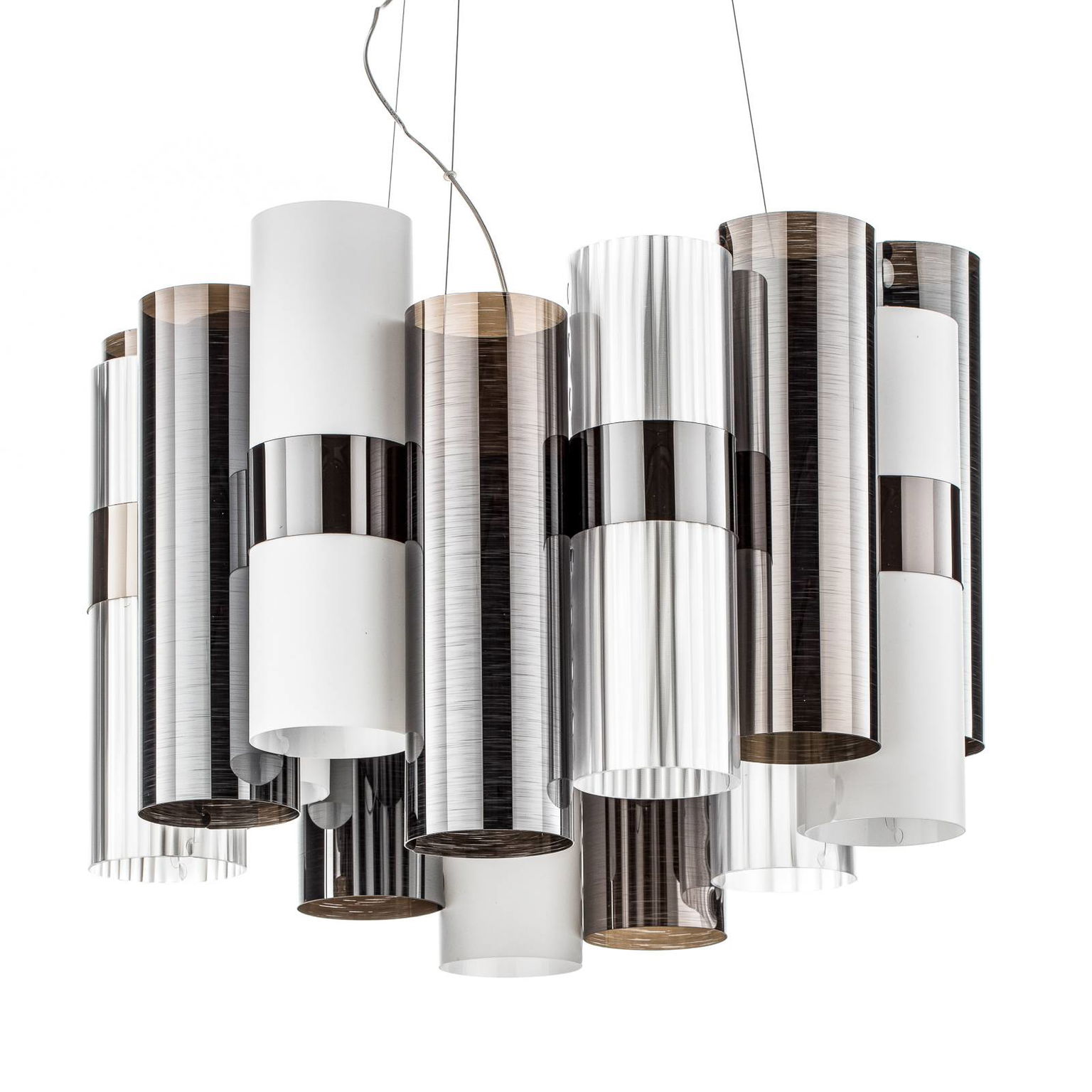 Slamp La Lollo Medium závesná lampa, cín/biela – obrázok 4