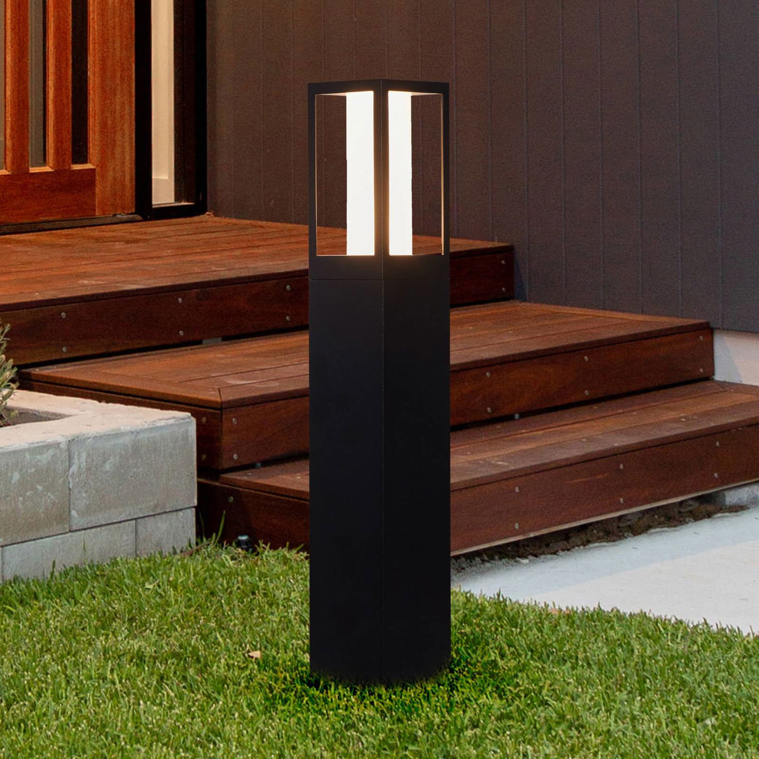 Stojaca lampa Avenue, čierna, výška 45 cm, kov – obrázok 3