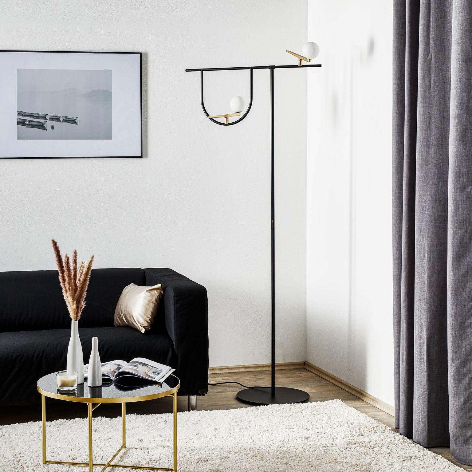 Stojaca LED lampa Artemide Yanzi stmievací vypínač – obrázok 3