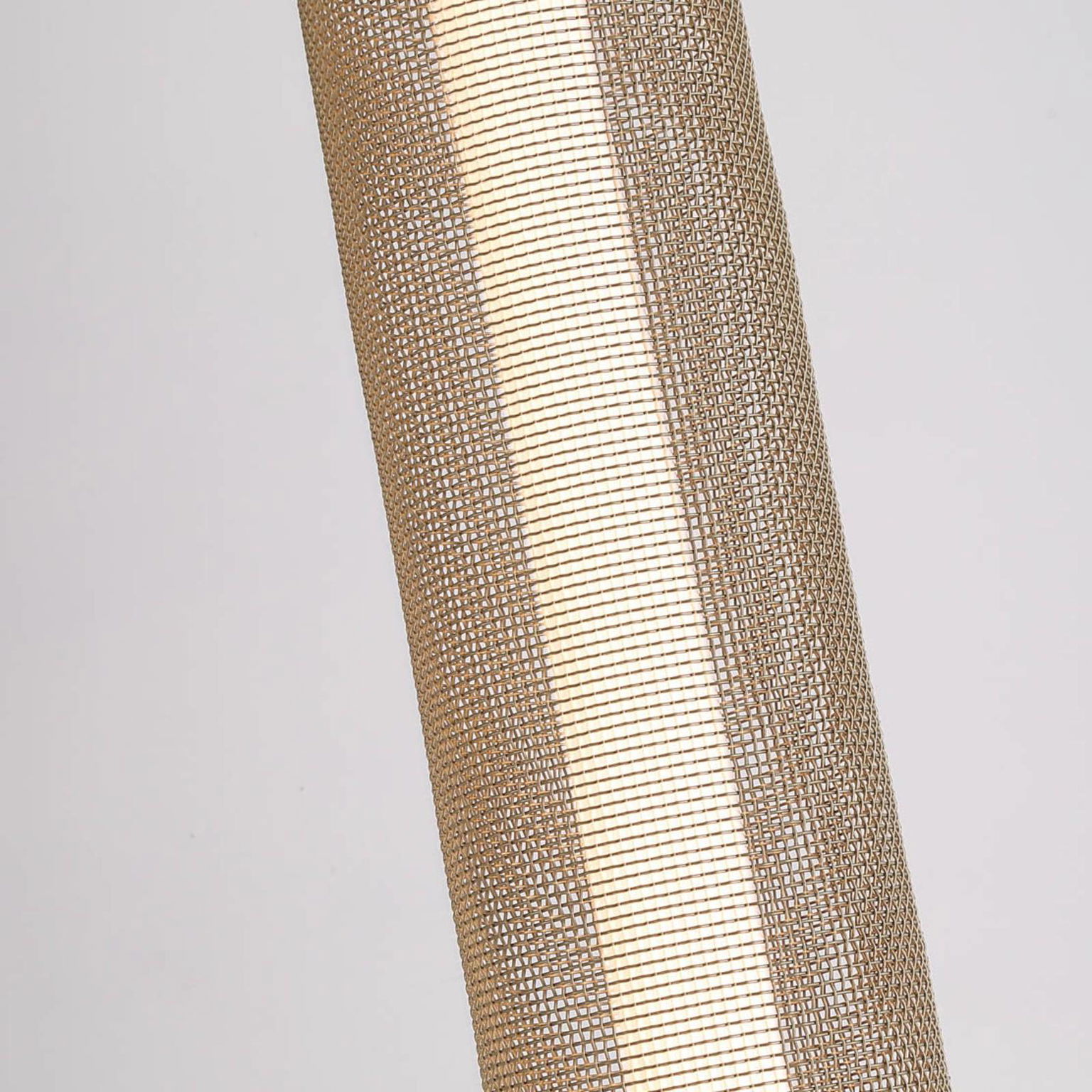 Stojacia lampa Thread LED, zlatá farba, 3-stupňová stmievateľná, oceľ – obrázok 3