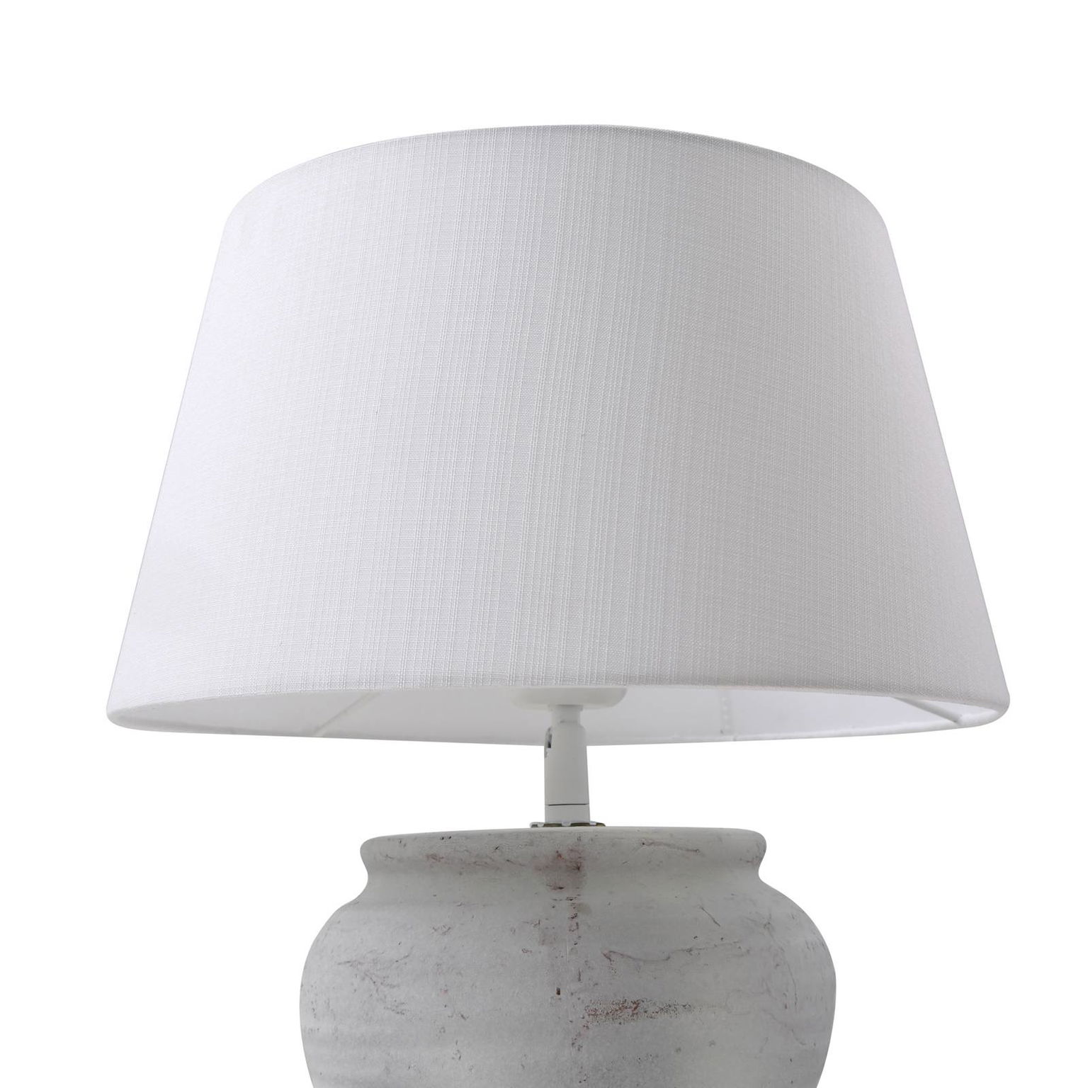 Stolná lampa Lindby Aelith, Ø 30 cm, biela, keramika, E27 – obrázok 4
