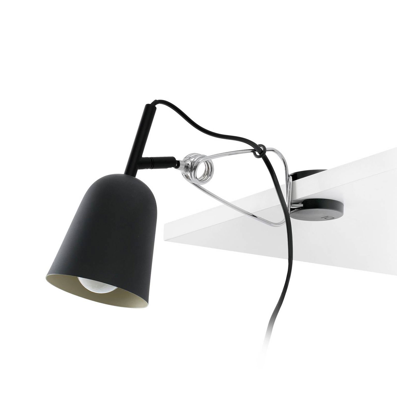 Stolná lampa Studio, čierna/krémová