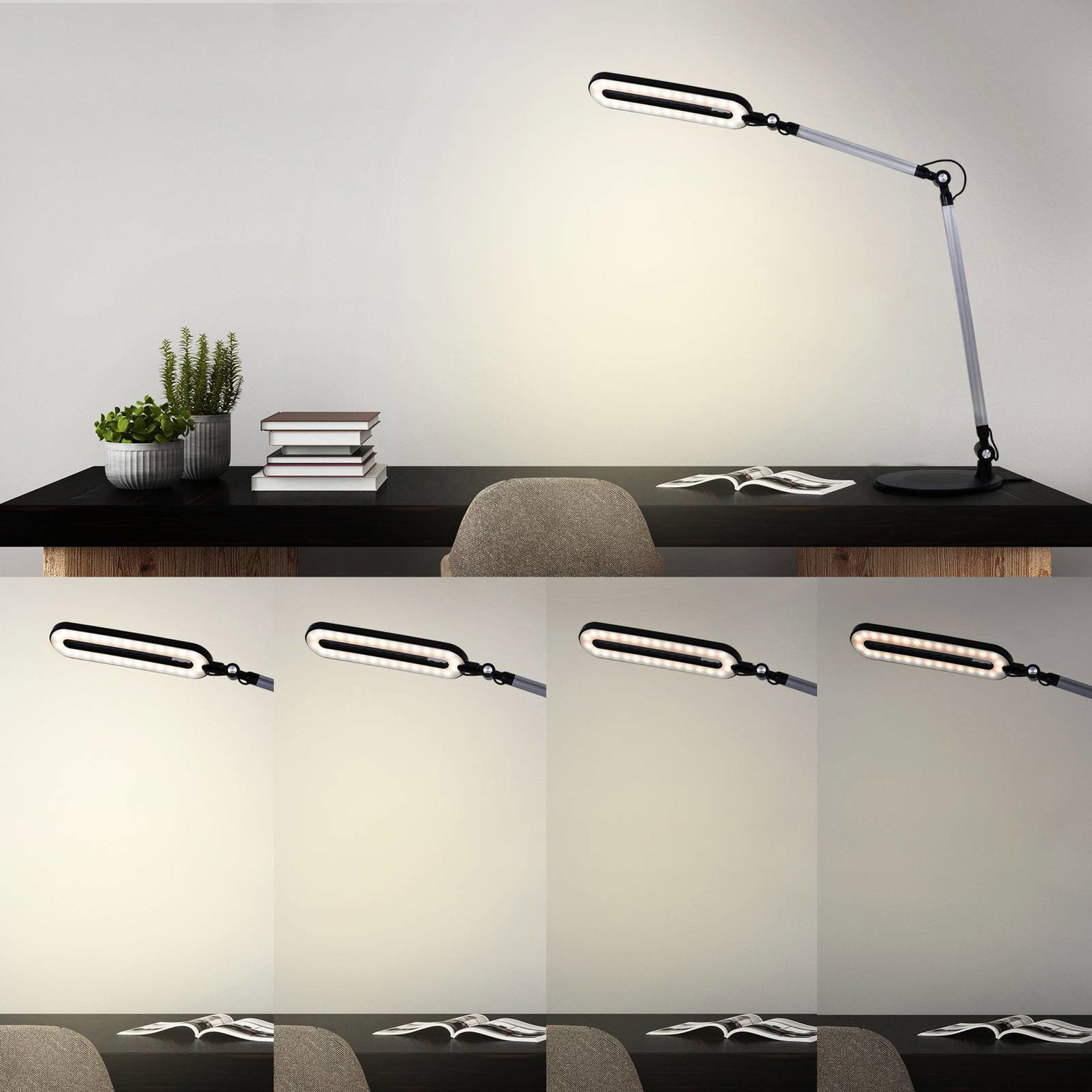 Stolná LED lampa Swan, CCT, stmievateľná – obrázok 6