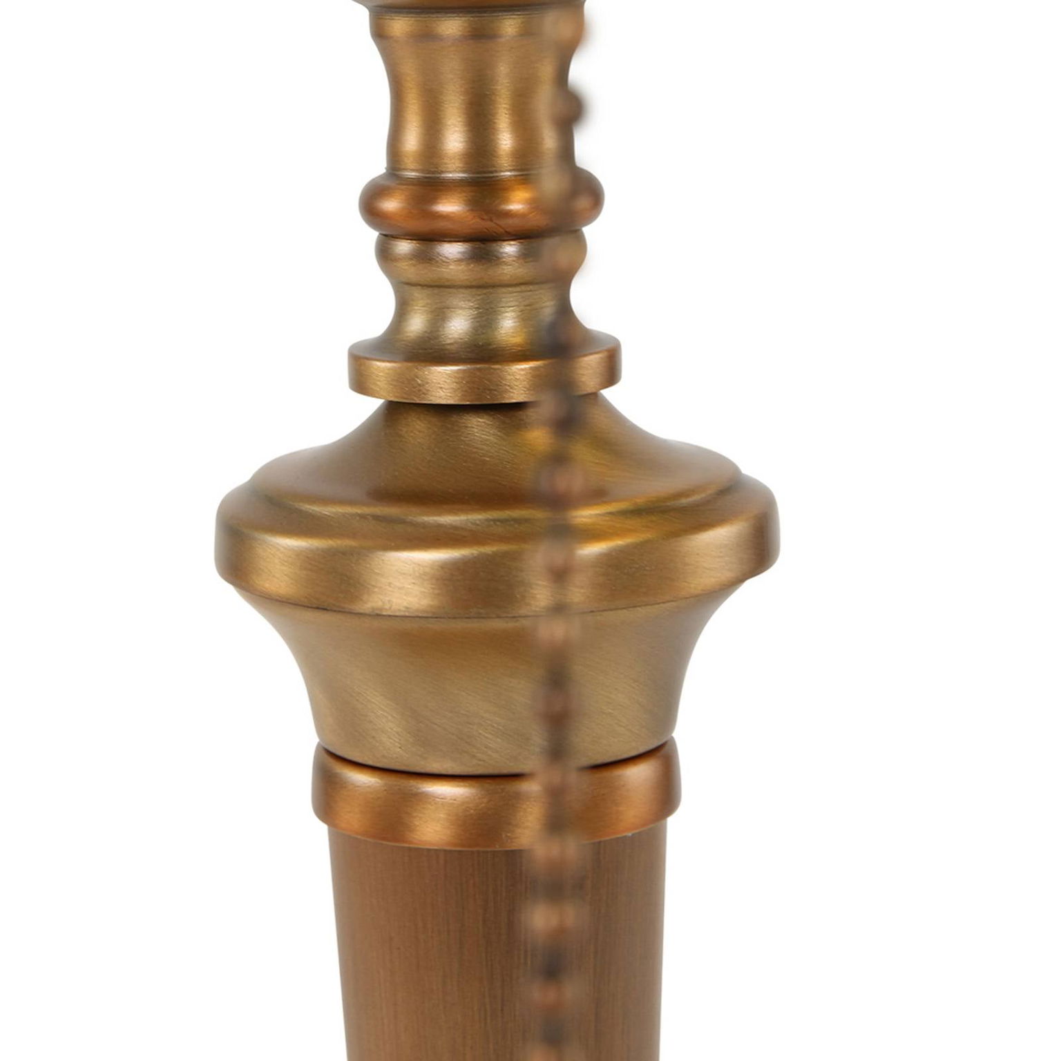 Stolová lampa Ancilla, sklo, bronzová/zelená – obrázok 5