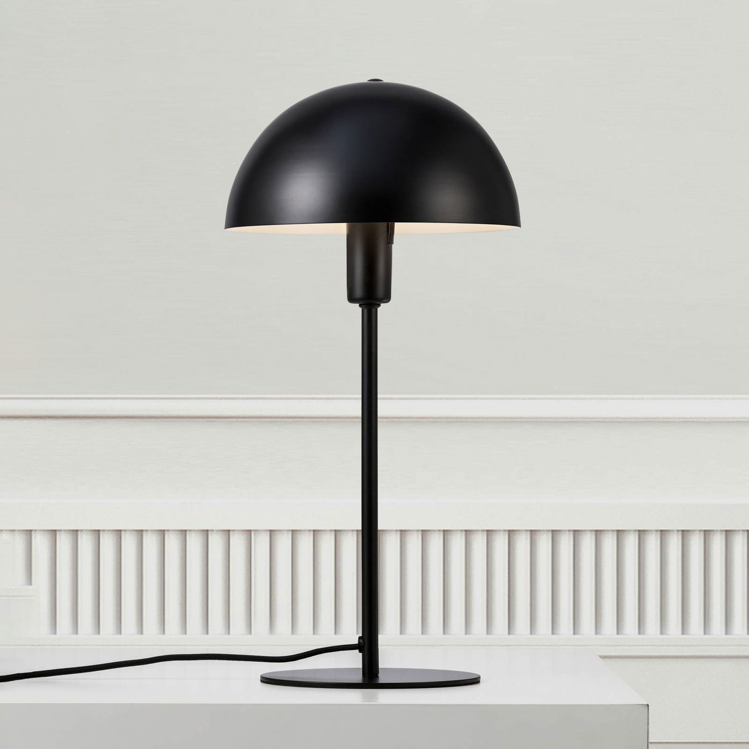 Stolová lampa Ellen 20, čierna, kov, pätica E14