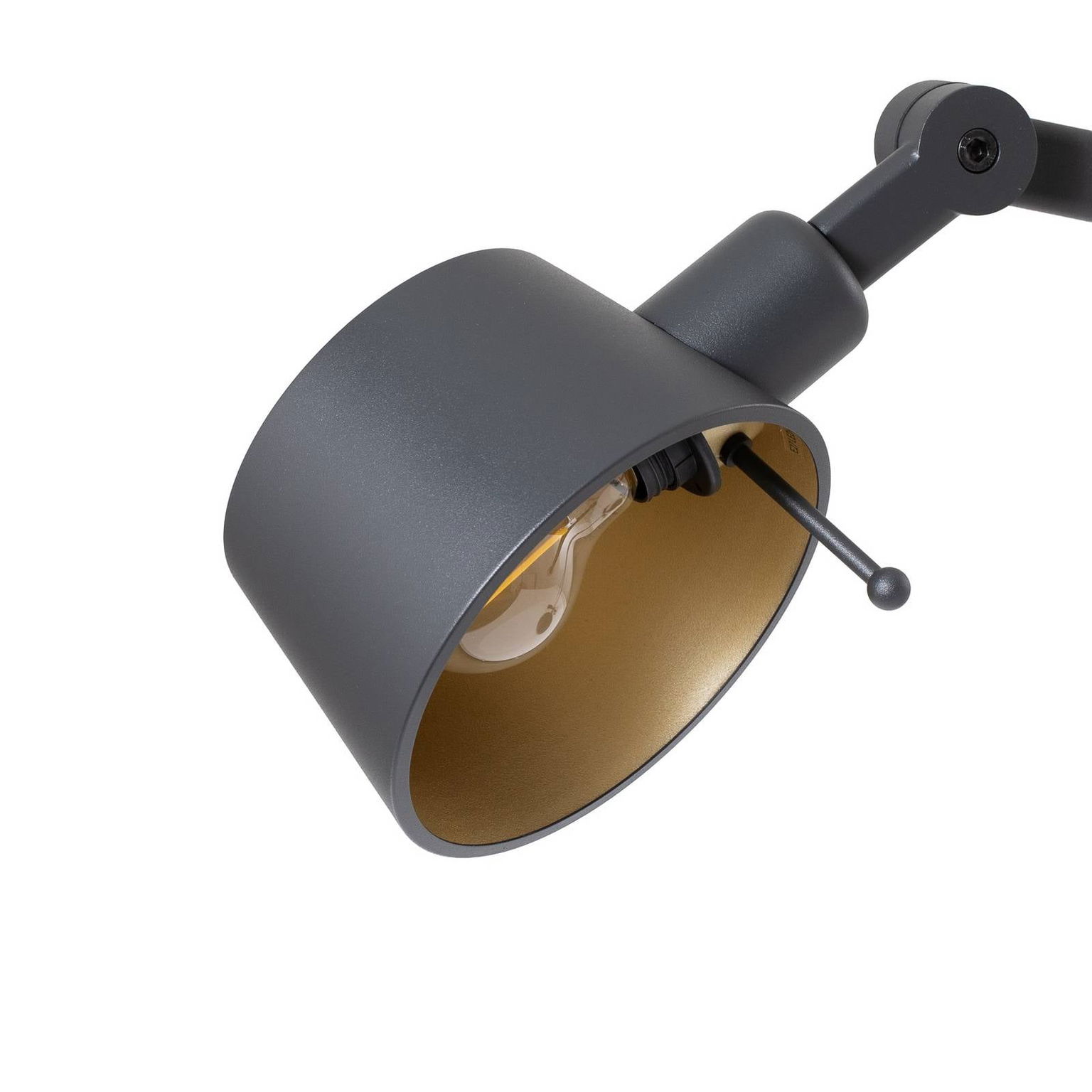Stolová lampa Lucande Silka, 93 cm, čierna, nastaviteľná, E27 – obrázok 5