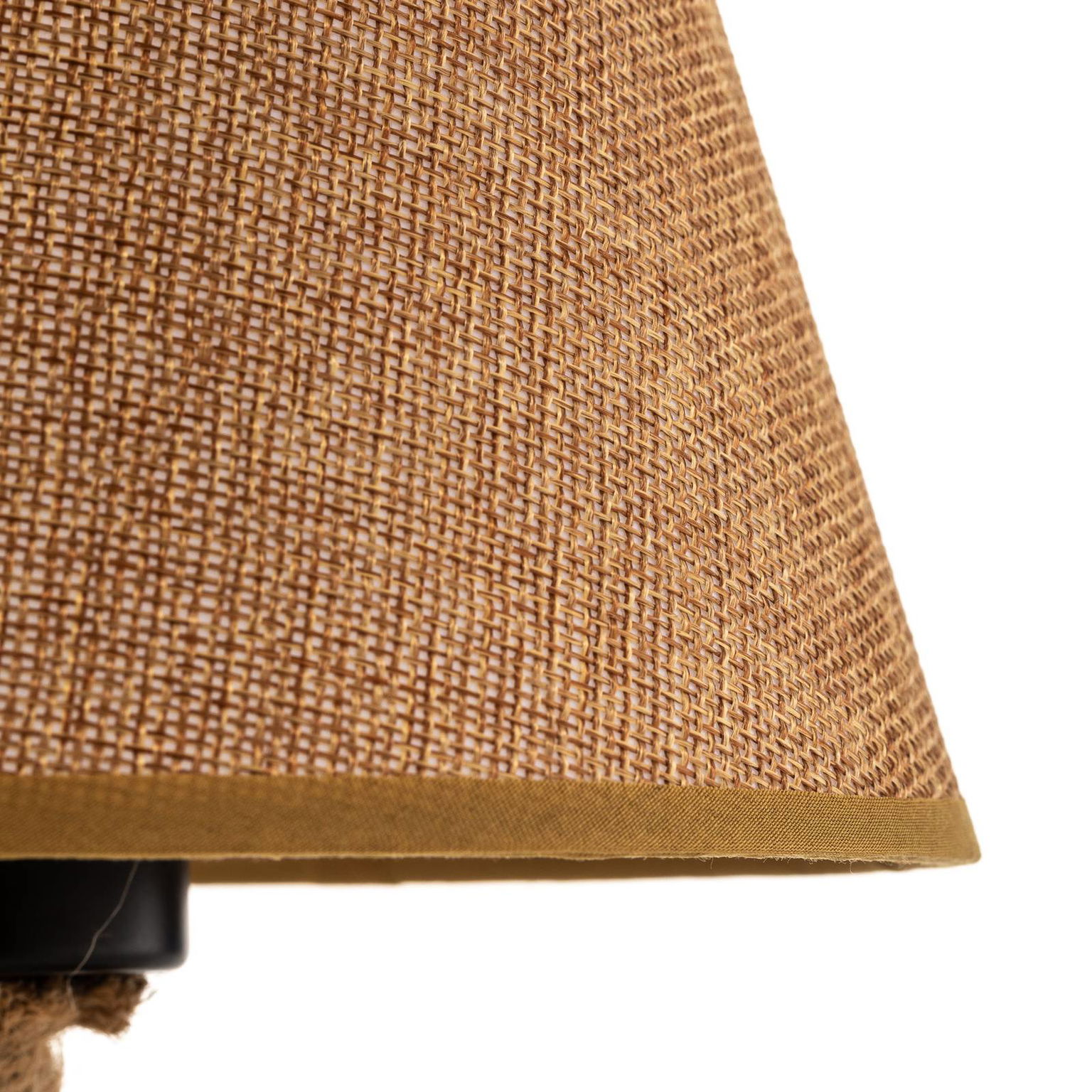 Stolová lampa Mauli z lana a látky – obrázok 4
