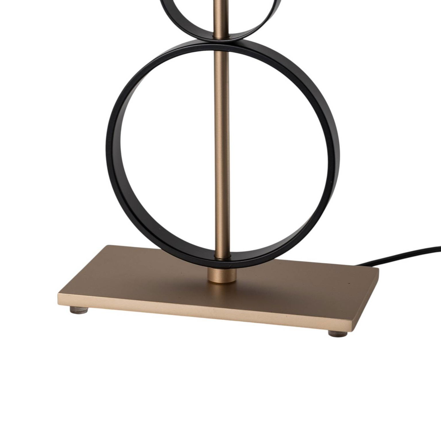 Stolová lampa Priam, čierna/zlatá, oceľ, výška 42 cm – obrázok 6