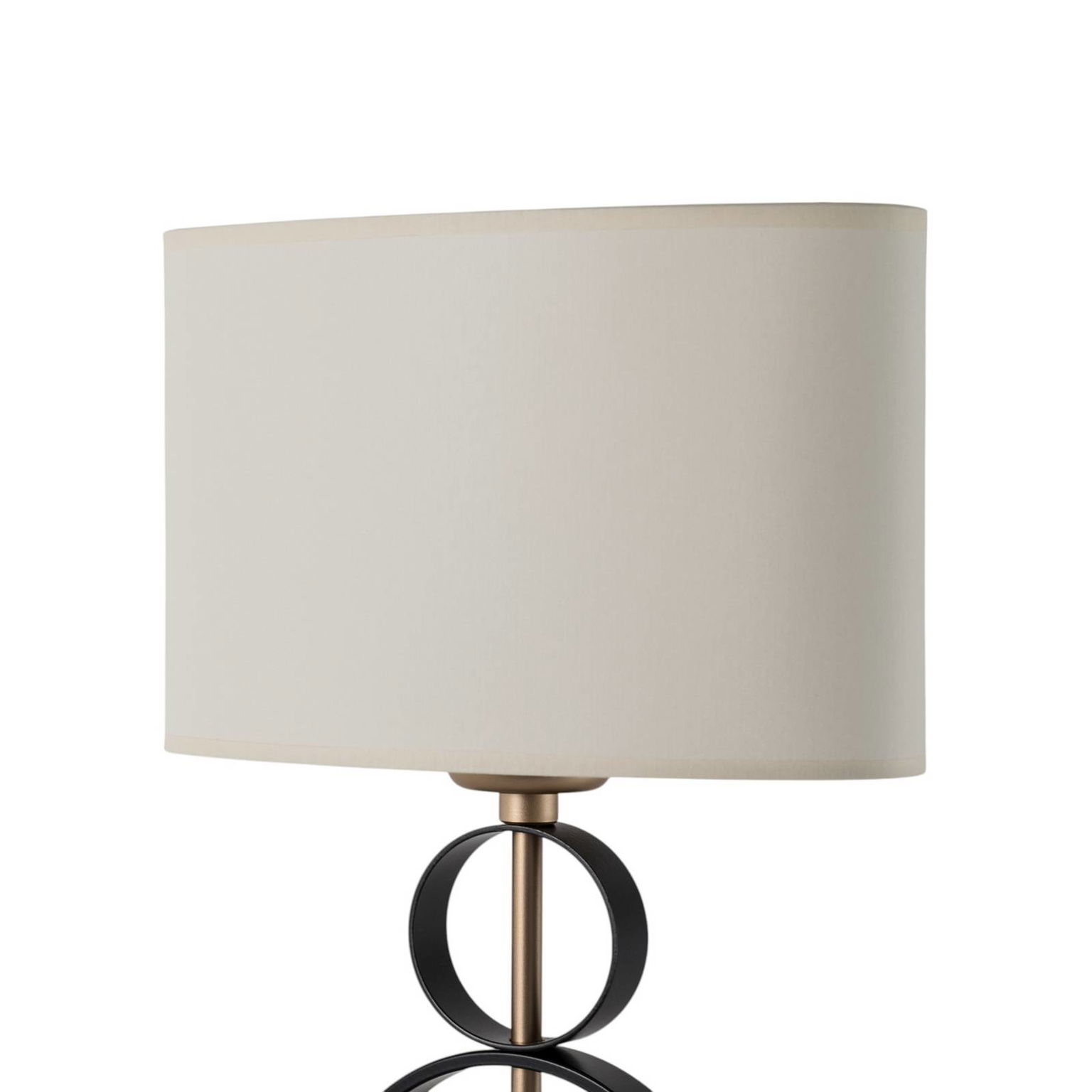 Stolová lampa Priam, čierna/zlatá, oceľ, výška 42 cm – obrázok 5