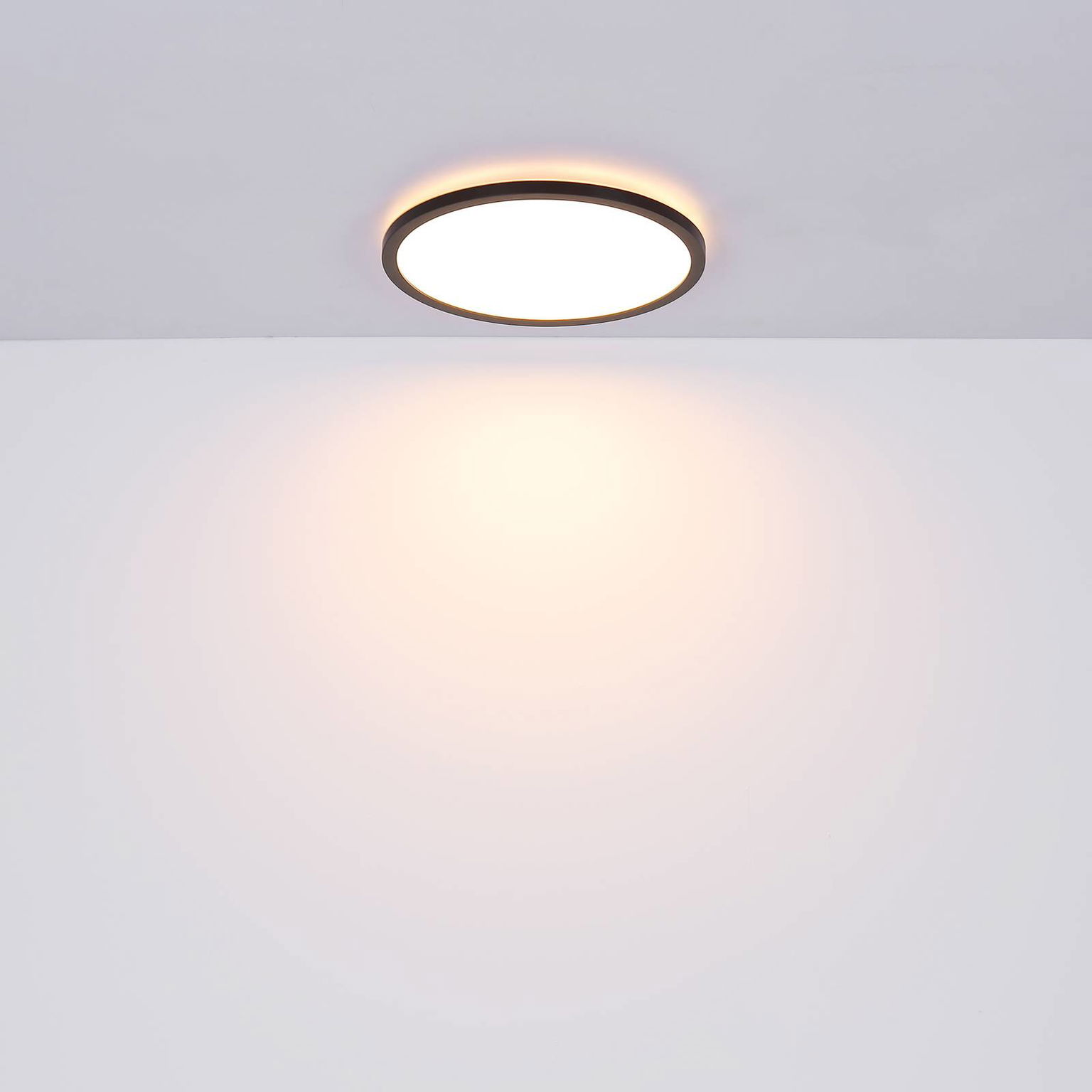 Stropné LED Sapana, čierna, okrúhle, stmievateľné – obrázok 5