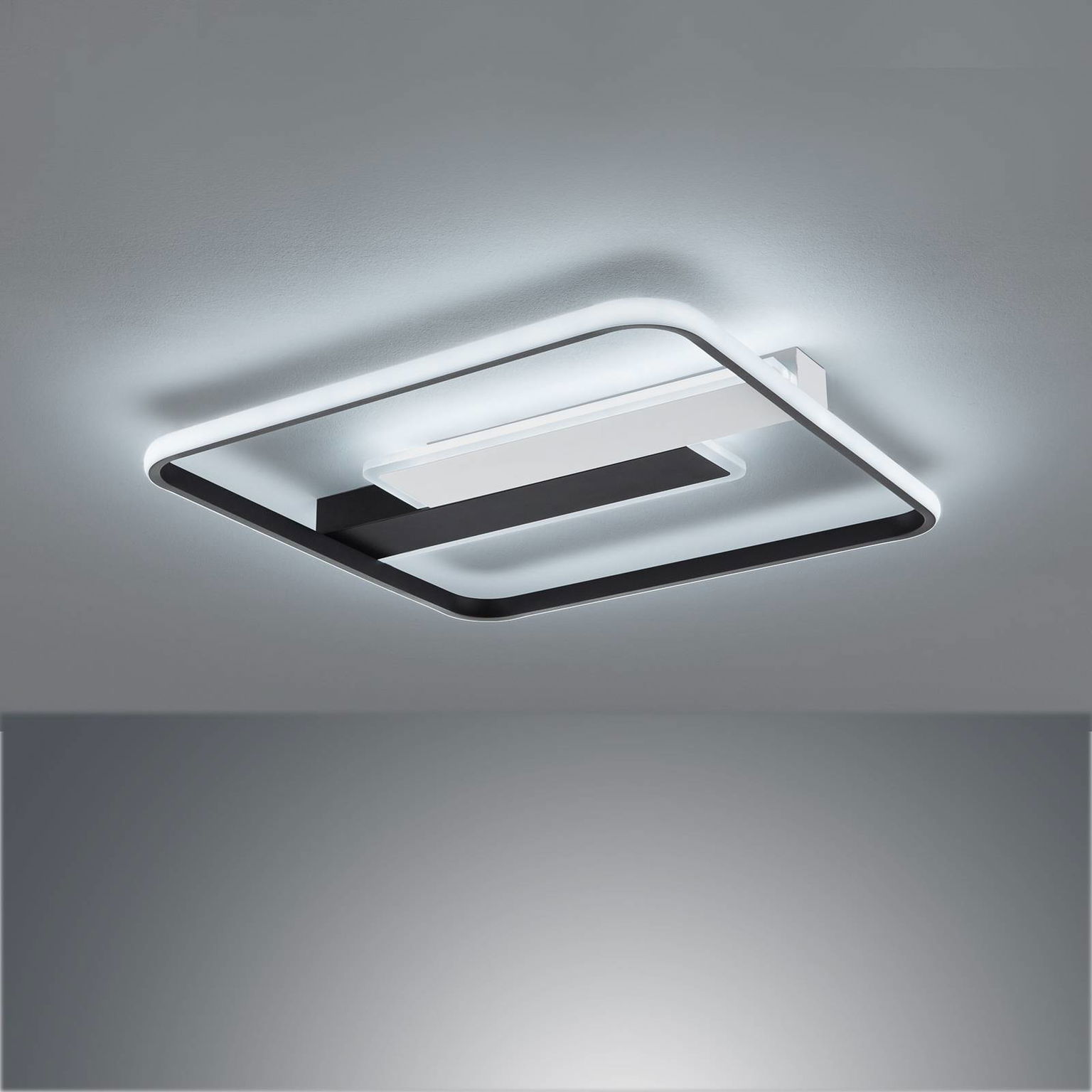 Stropné LED svetlo Blithe 50 x 50 cm, rám