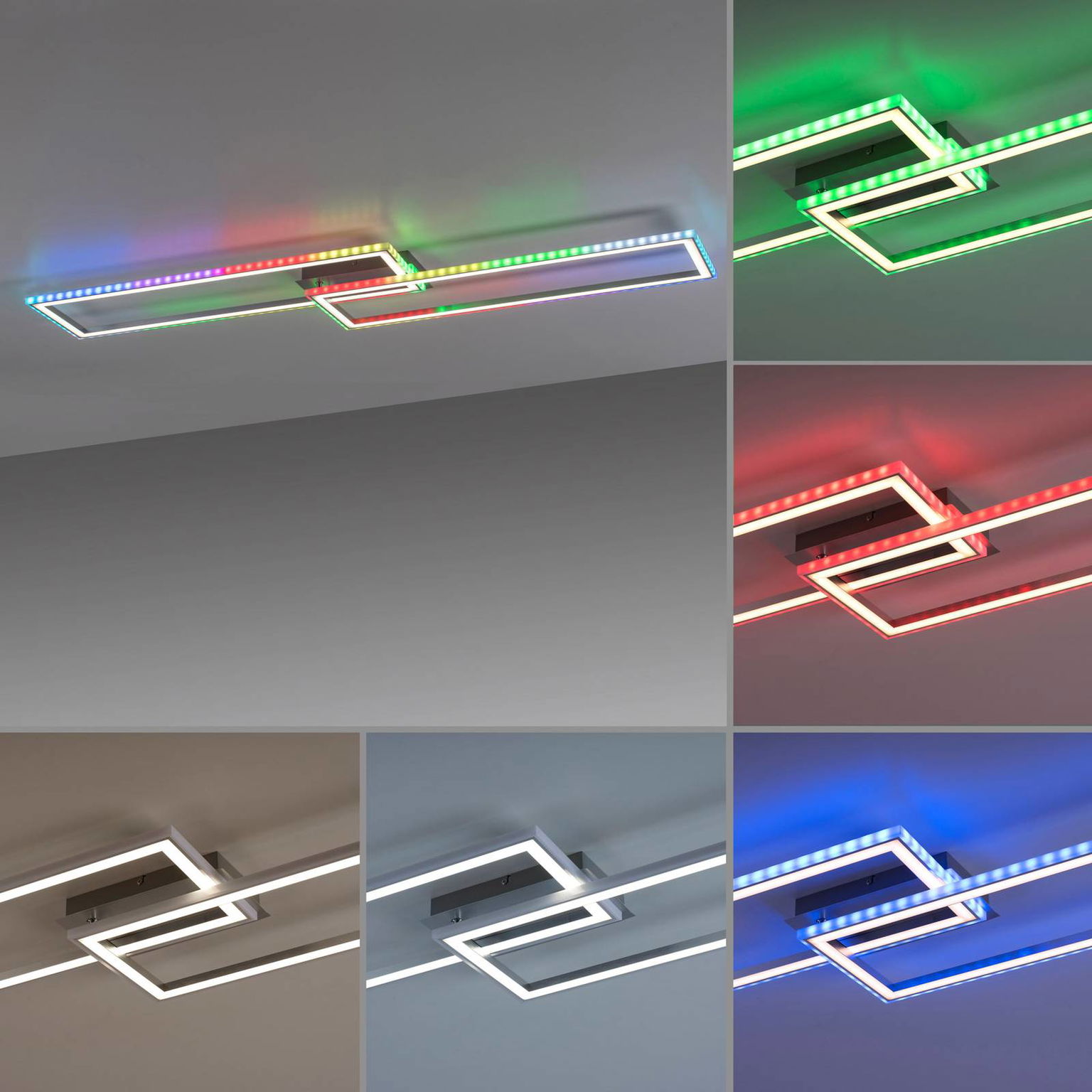 stropné LED svetlo Felix60, 121 cm x 29,5 cm