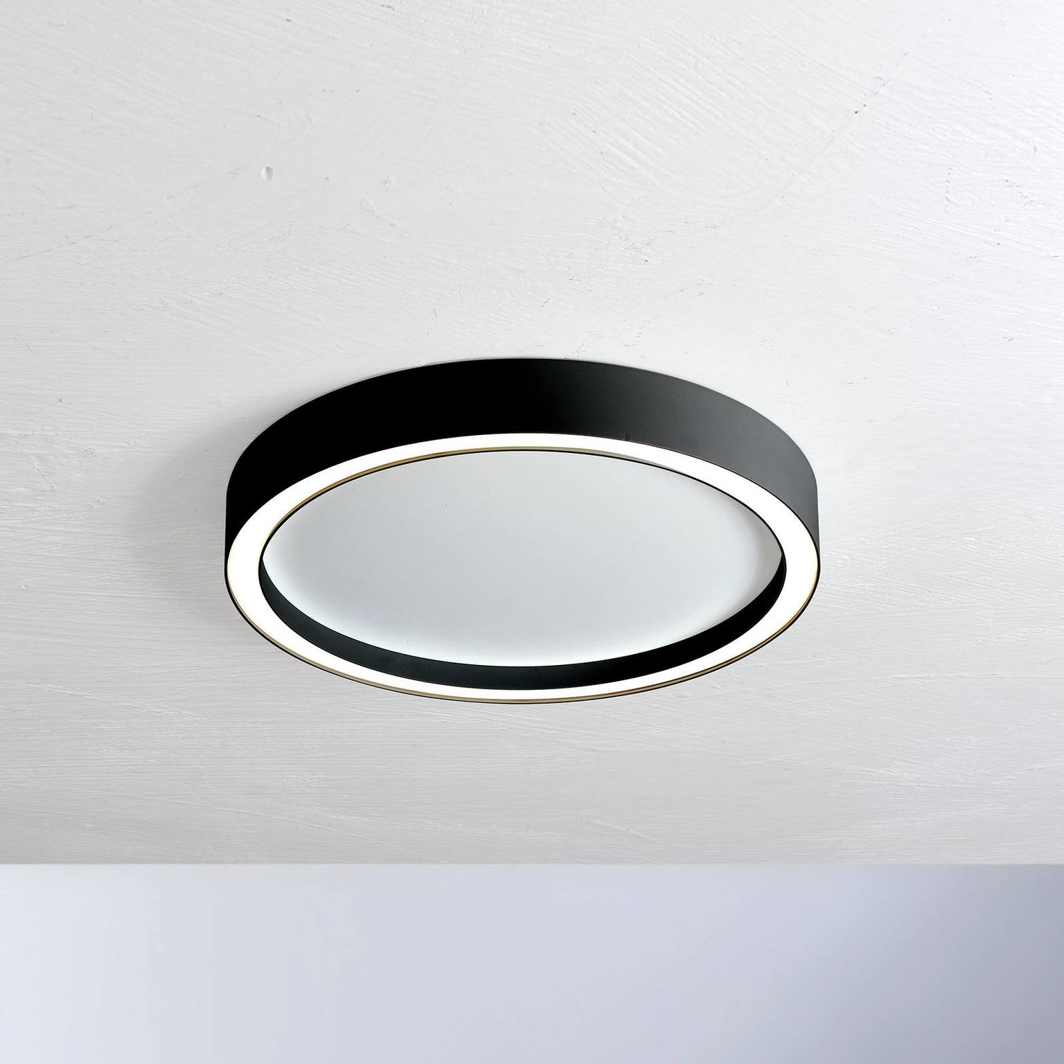 Stropné svietidlo Bopp Aura LED Ø 40 cm biela/čierna – obrázok 3