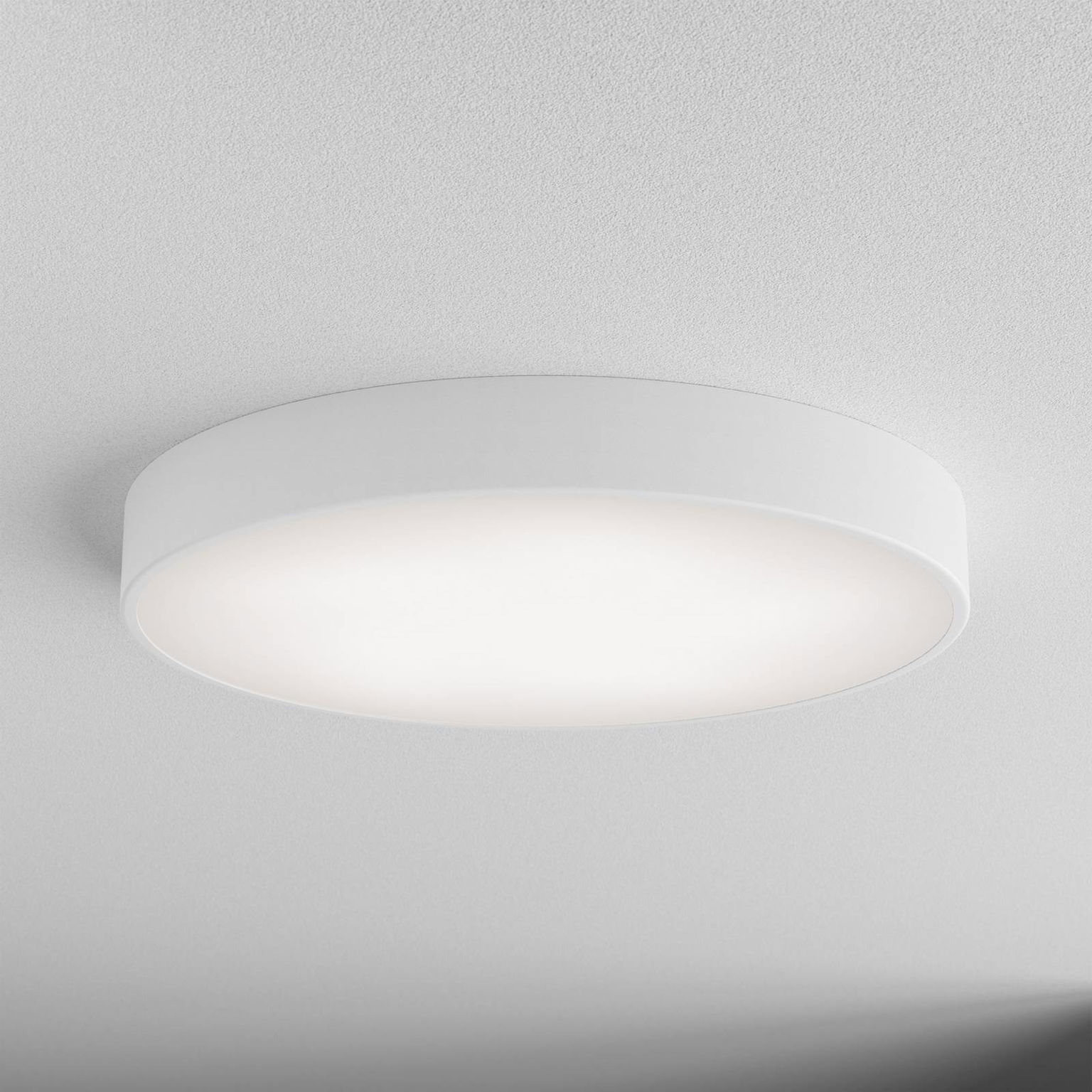Stropné svietidlo Cleo, Ø 60 cm, IP20, biele, kov, E27