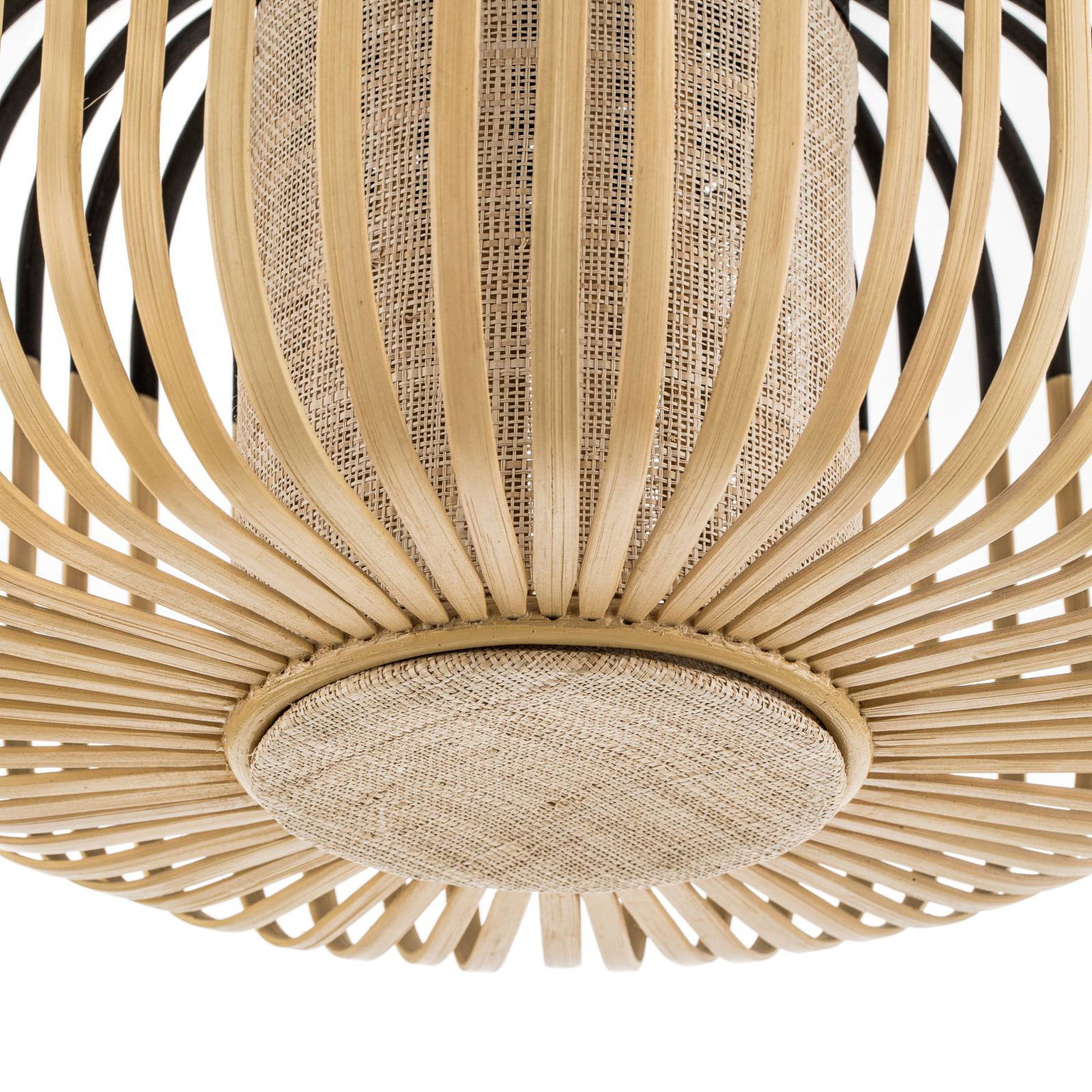Stropné svietidlo Forestier Bamboo Light S, Ø 35 cm, čierne – obrázok 5