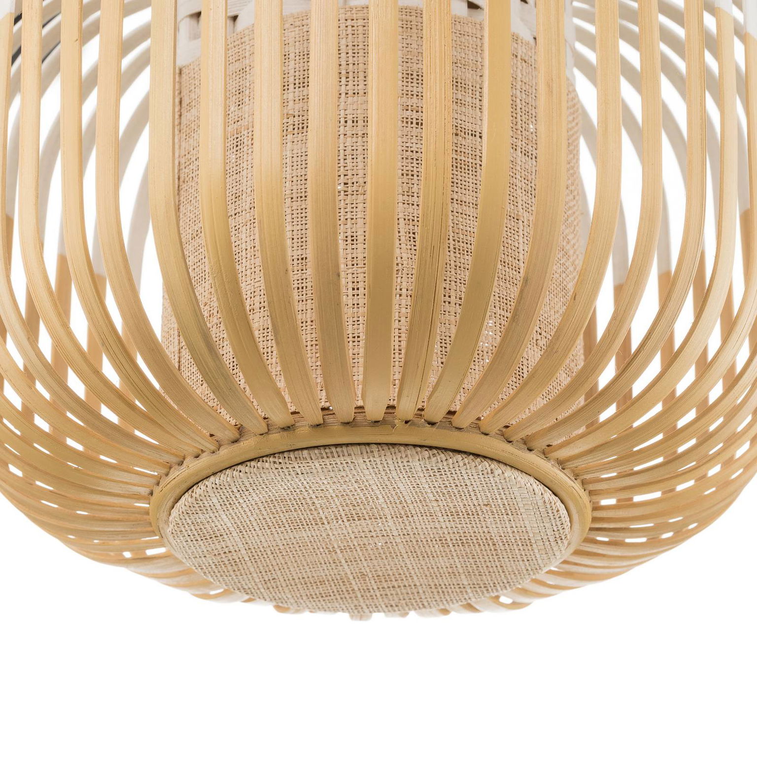 Stropné svietidlo Forestier Bamboo XS, Ø 27 cm, biele – obrázok 4